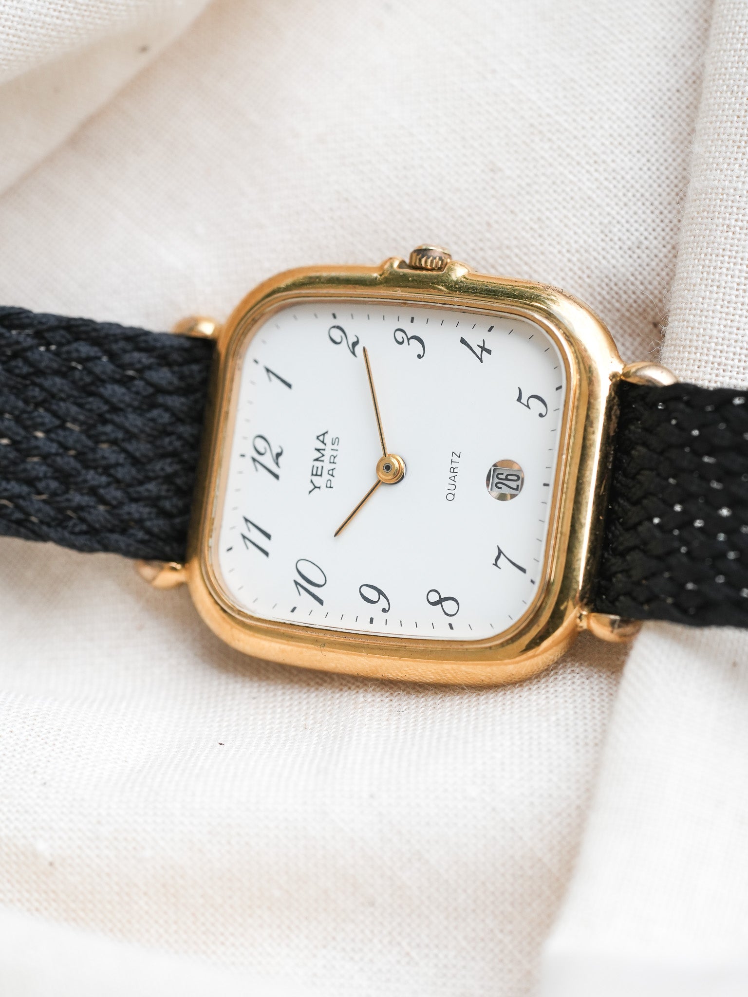 Yema - Chiffres arabes Blanc Date 6h - 1990s - Atelier Victor Paris - Vintage Watch Shop Dubai