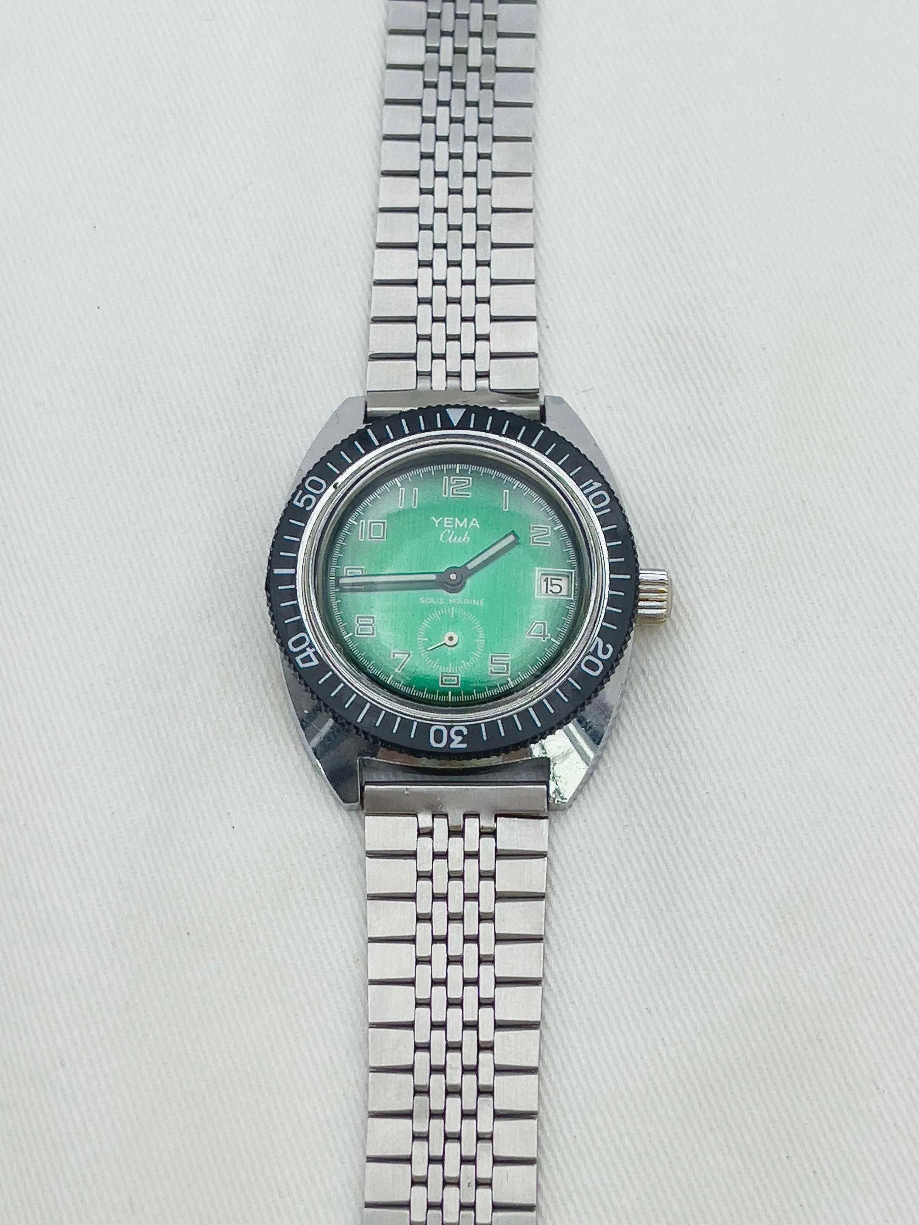 Yema - Club Sous-Marine Green Dial - 1960s - Atelier Victor - Vintage  Shop