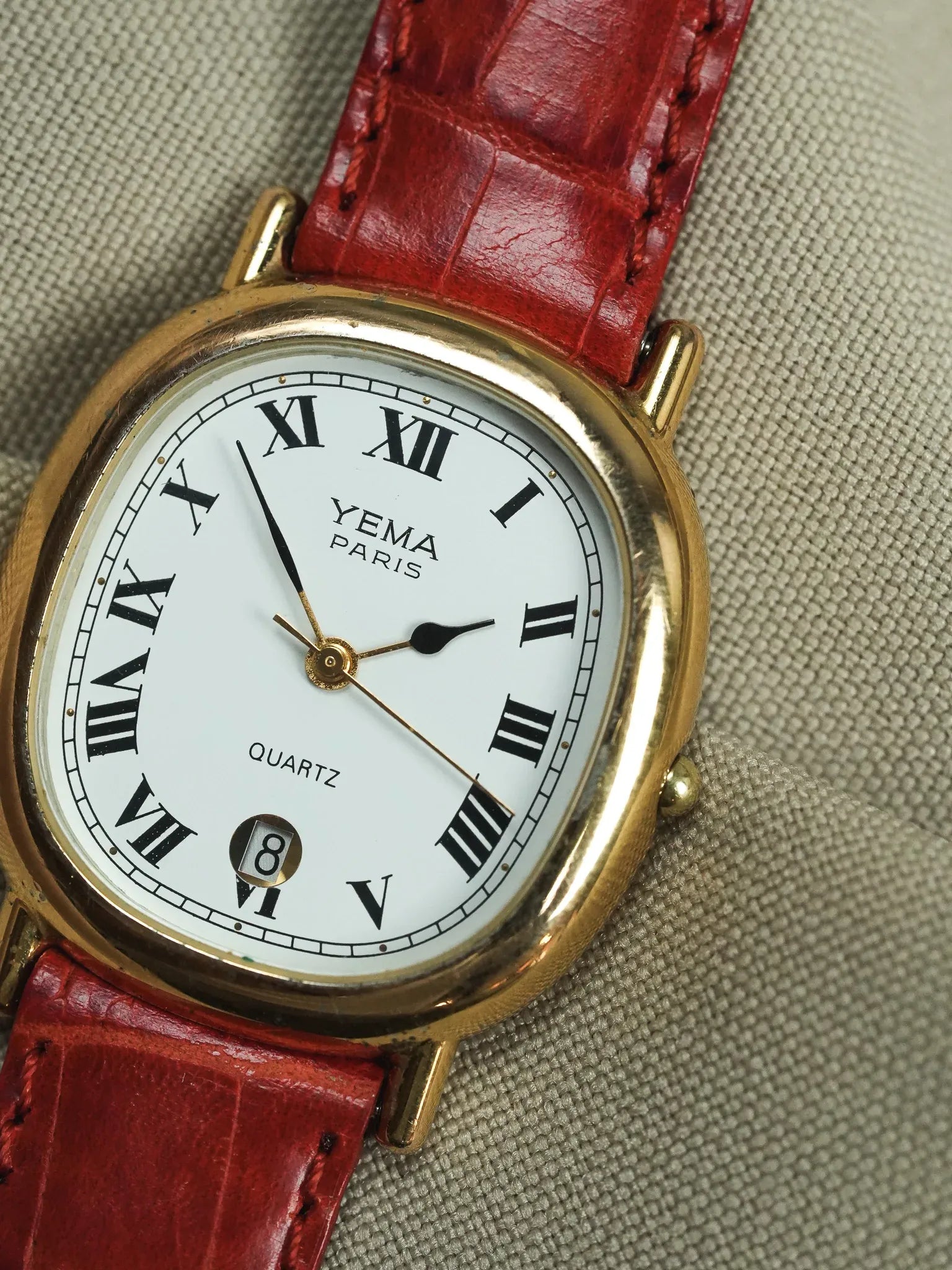 Yema - Elipse Date 6h Cadran blanc #2 - 1990s - Atelier Victor