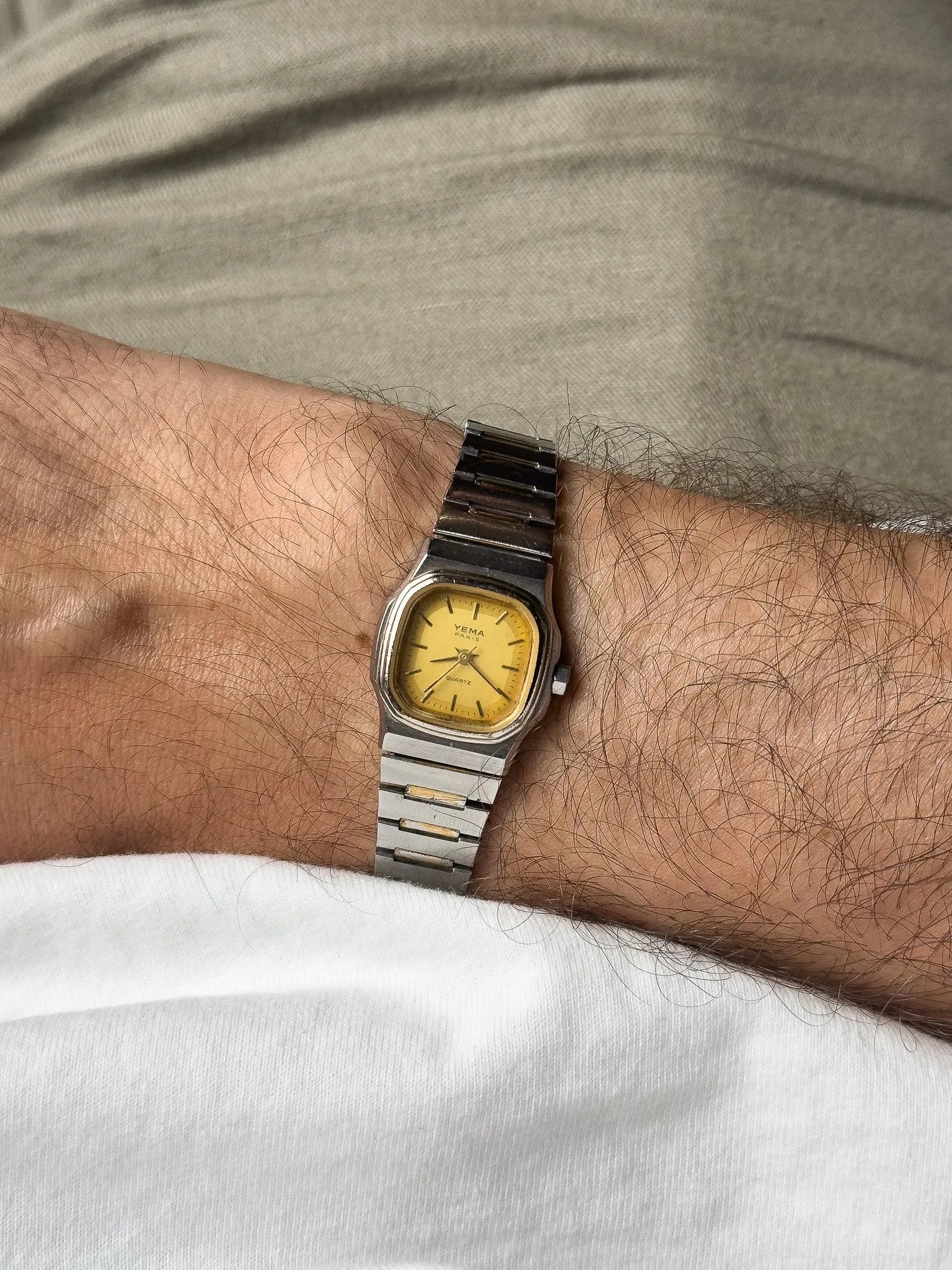 Yema - Mini Acier Cadran Or - 1980s - Atelier Victor