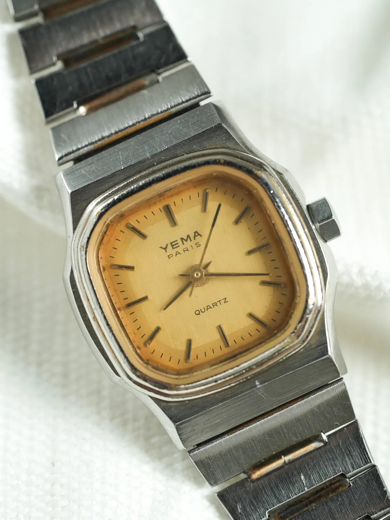 Yema - Mini Acier Cadran Or - 1980s - Atelier Victor