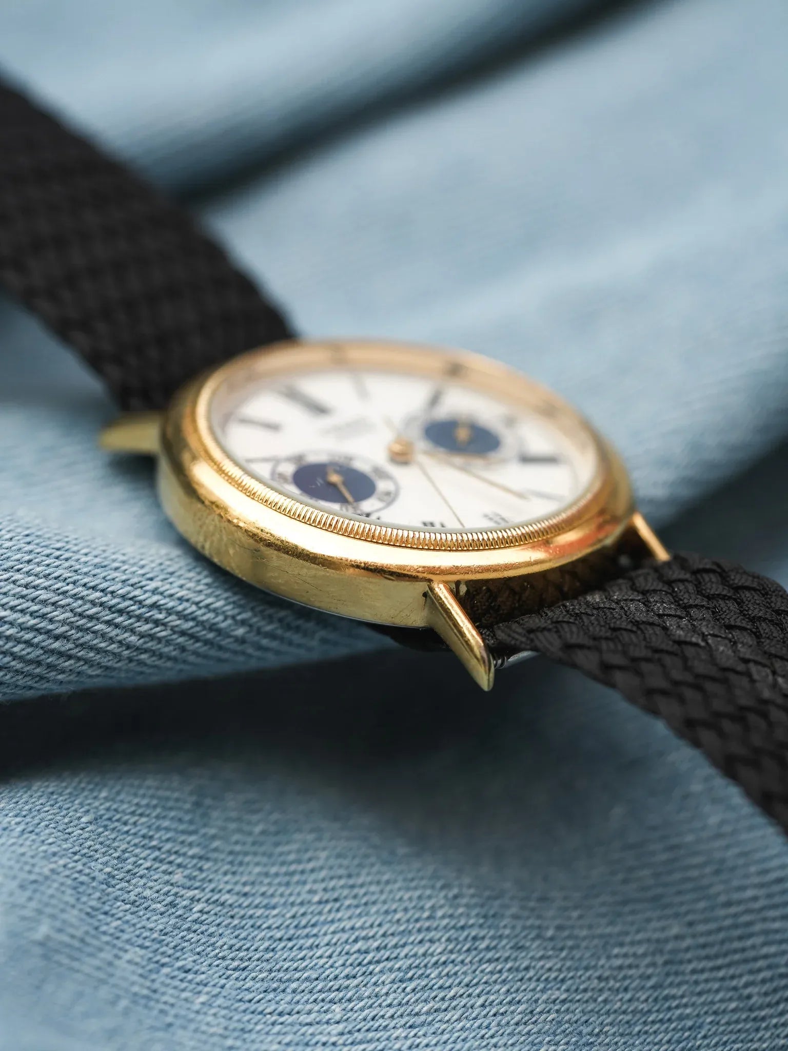 Yema - Paris Calendrier Plaqué Or cannelée - 1990s - Atelier Victor