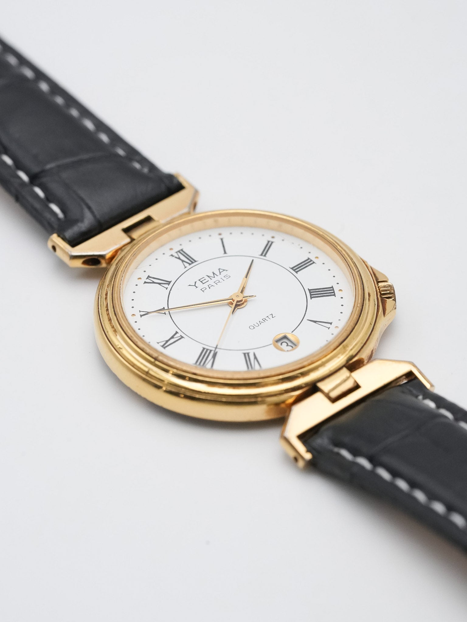 Yema - Paris Plaqué or Cornes spéciales - 1990s - Atelier Victor Paris - Vintage Watch Shop Dubai