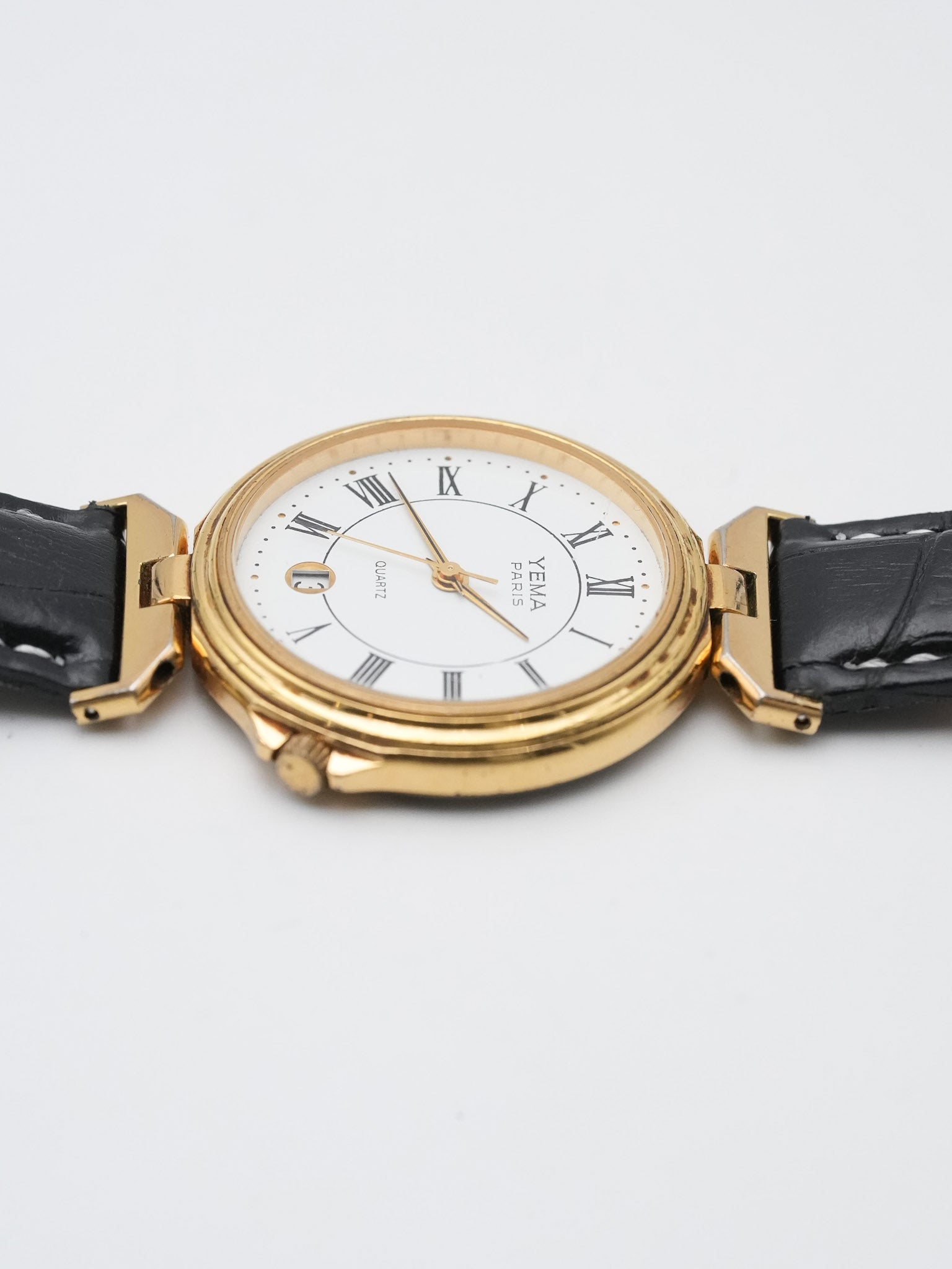 Yema - Paris Plaqué or Cornes spéciales - 1990s - Atelier Victor Paris - Vintage Watch Shop Dubai