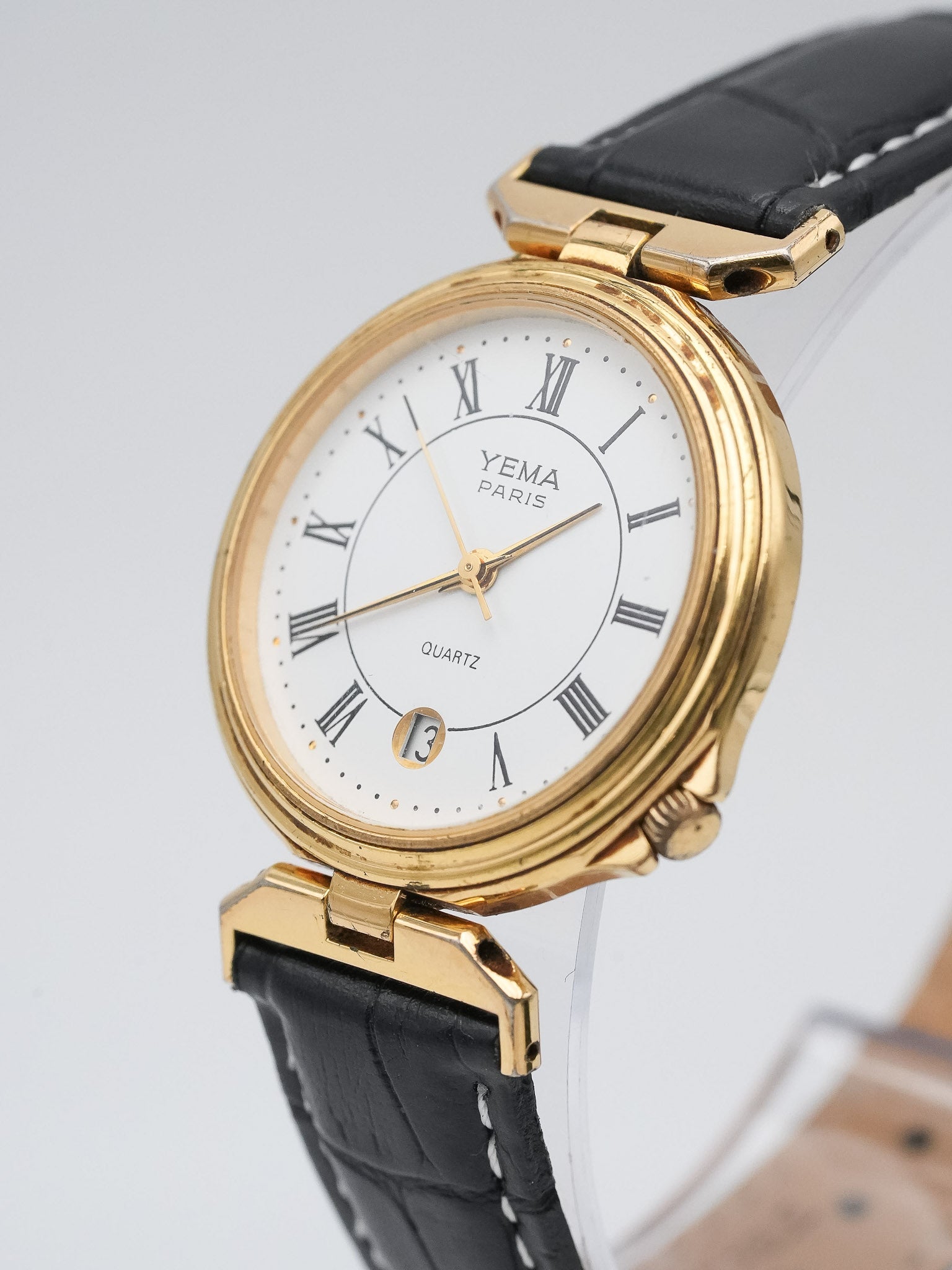 Yema - Paris Plaqué or Cornes spéciales - 1990s - Atelier Victor Paris - Vintage Watch Shop Dubai