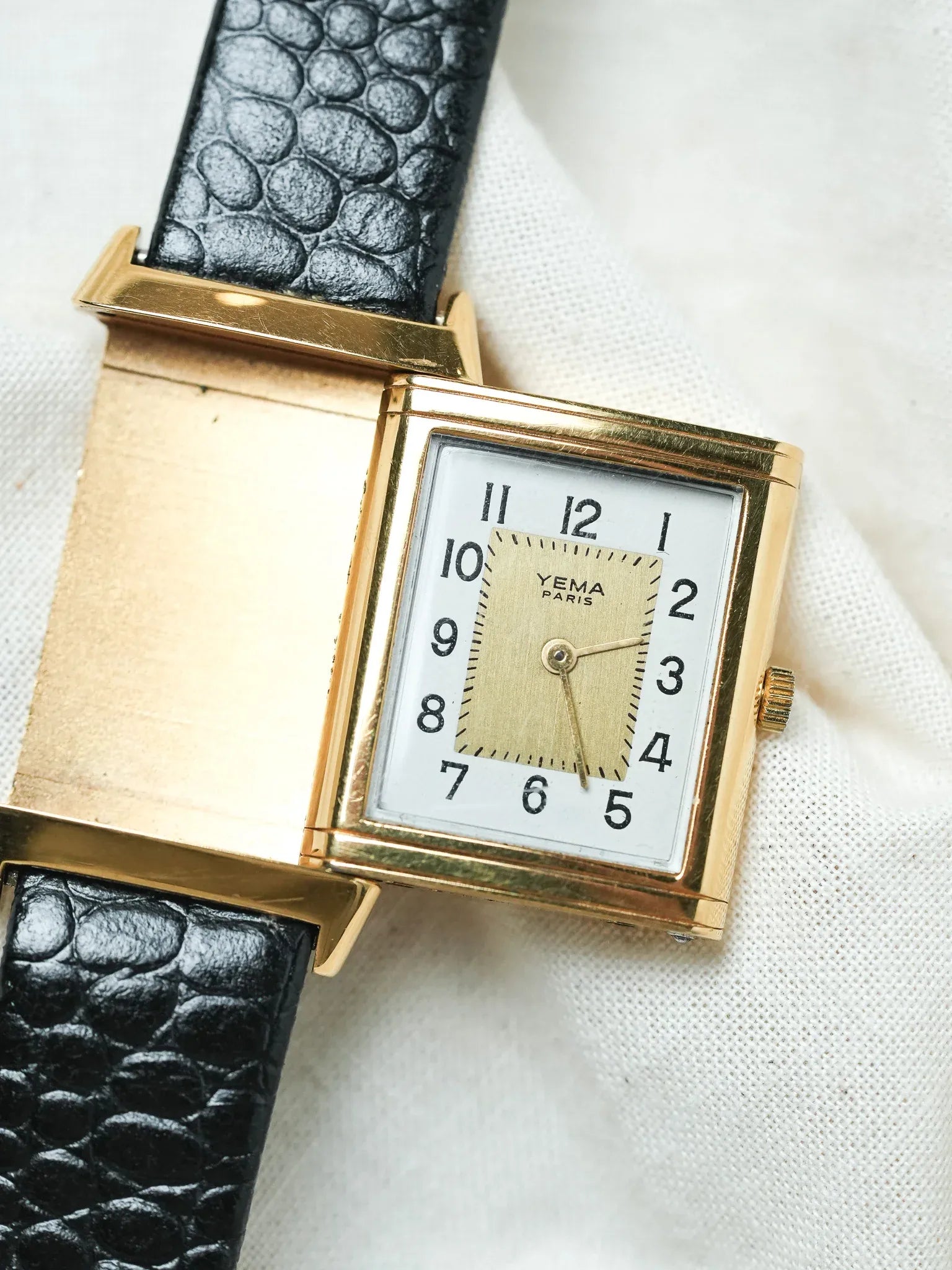 Yema - Paris "Reverso" plaqué or - 1990s - Atelier Victor