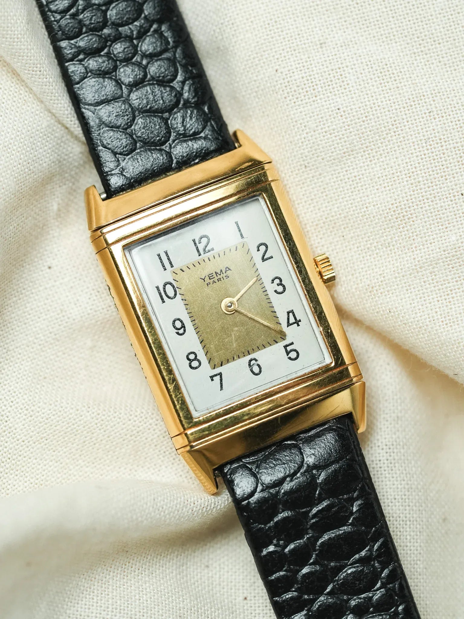 Yema - Paris "Reverso" plaqué or - 1990s - Atelier Victor