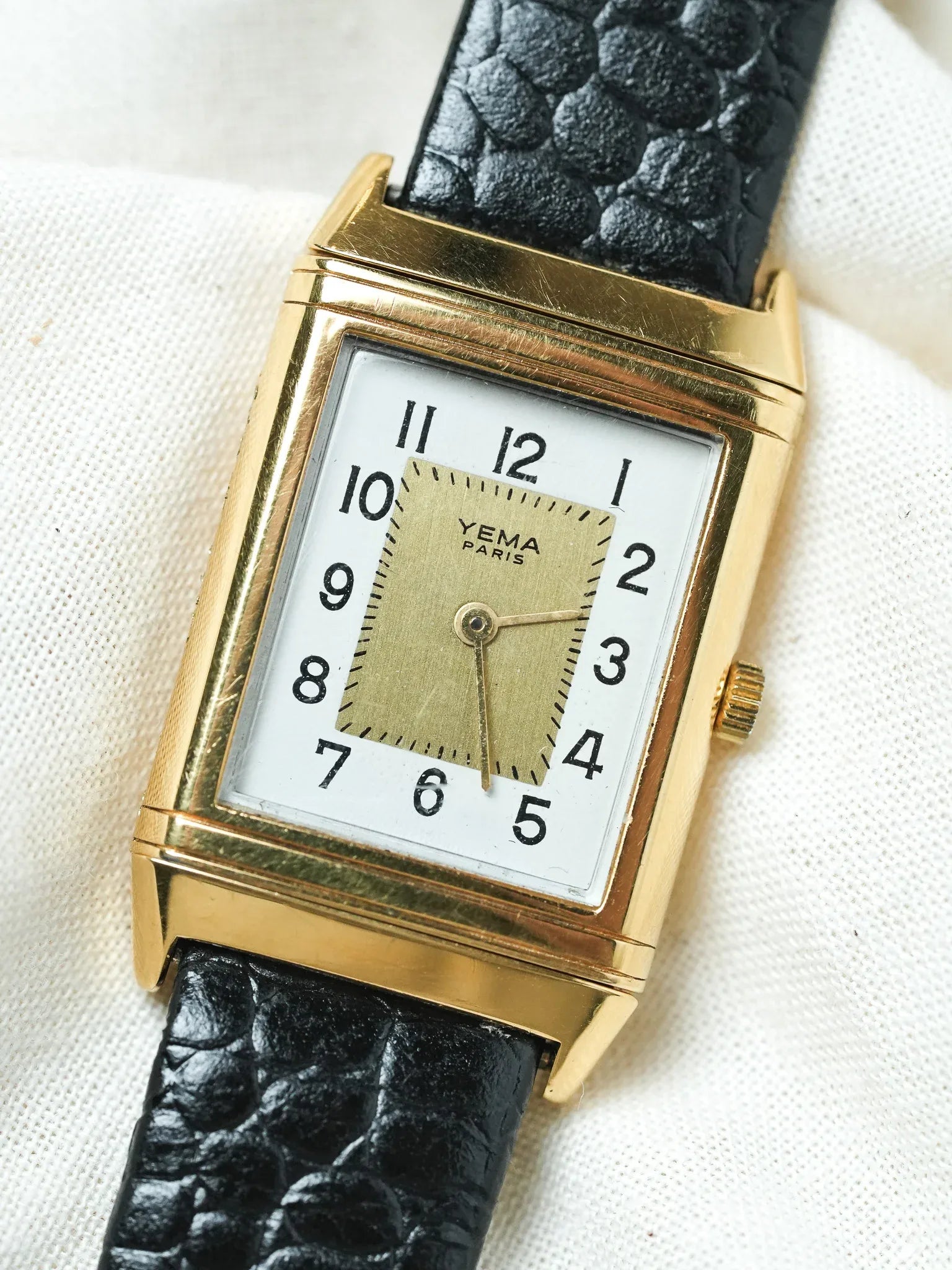 Yema - Paris "Reverso" plaqué or - 1990s - Atelier Victor