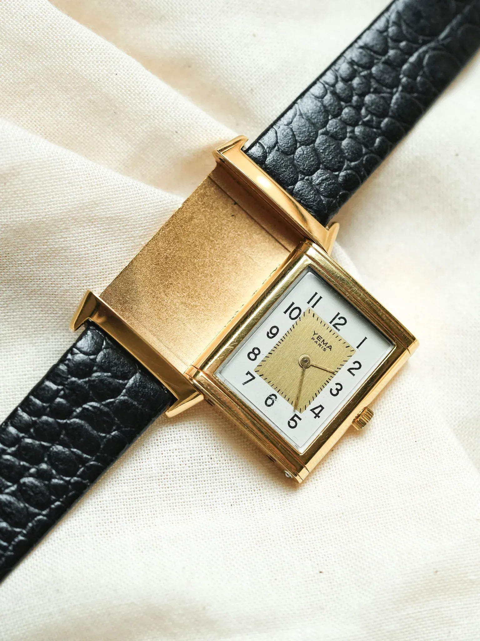 Yema - Paris "Reverso" plaqué or - 1990s - Atelier Victor