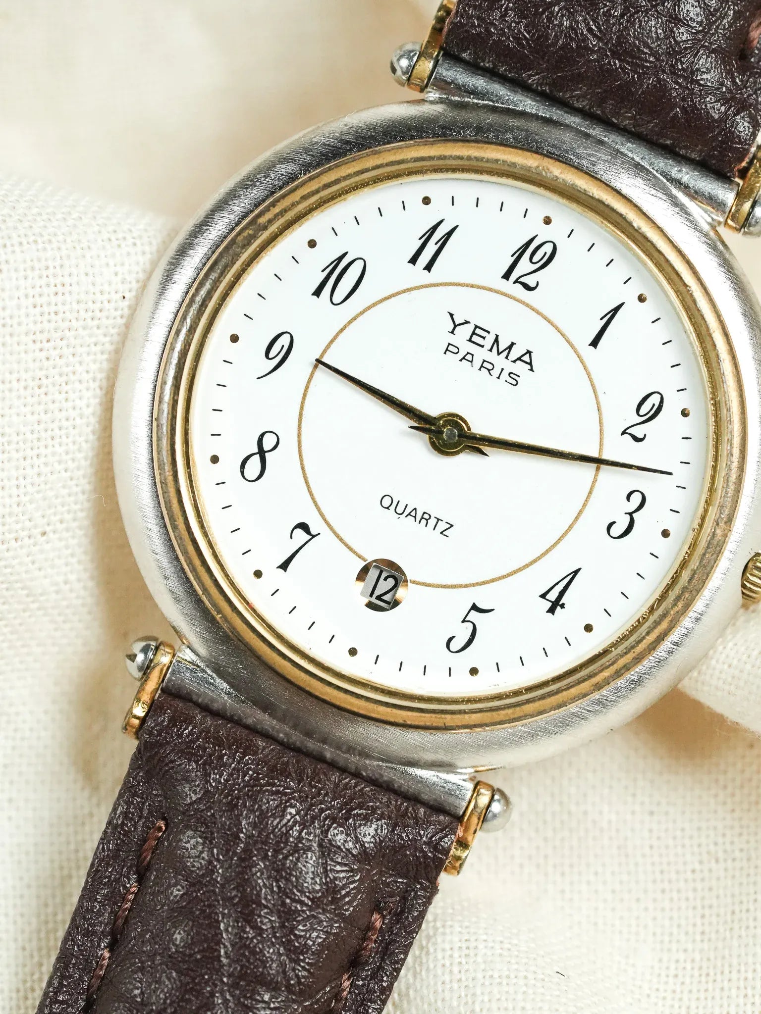 Yema - Paris Rond Acier Or Cornes Centrales - 1980s - Atelier Victor