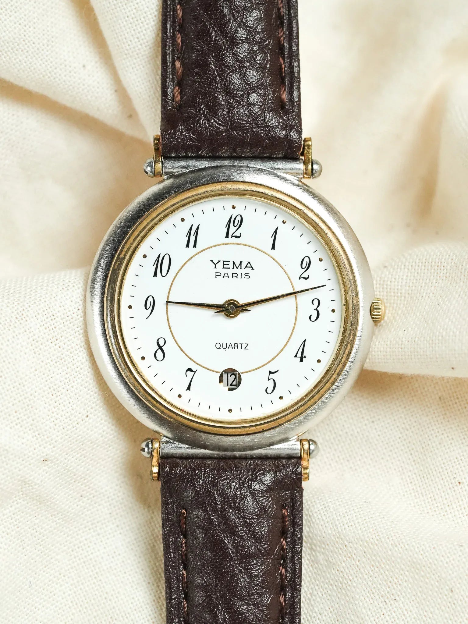 Yema - Paris Rond Acier Or Cornes Centrales - 1980s - Atelier Victor