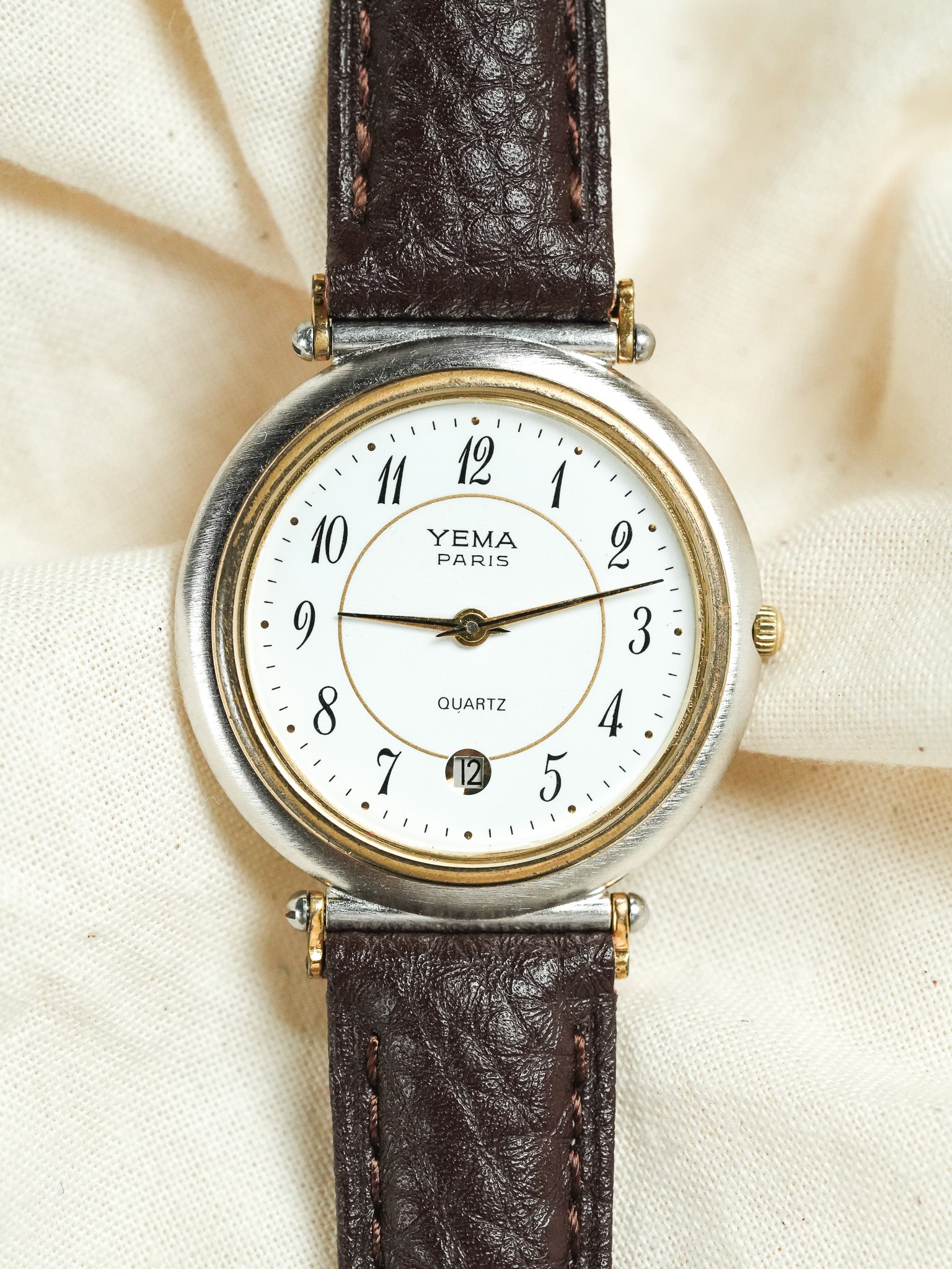 Yema - Paris Rond Acier Or Cornes Centrales - 1980s - Atelier Victor - Vintage  Shop