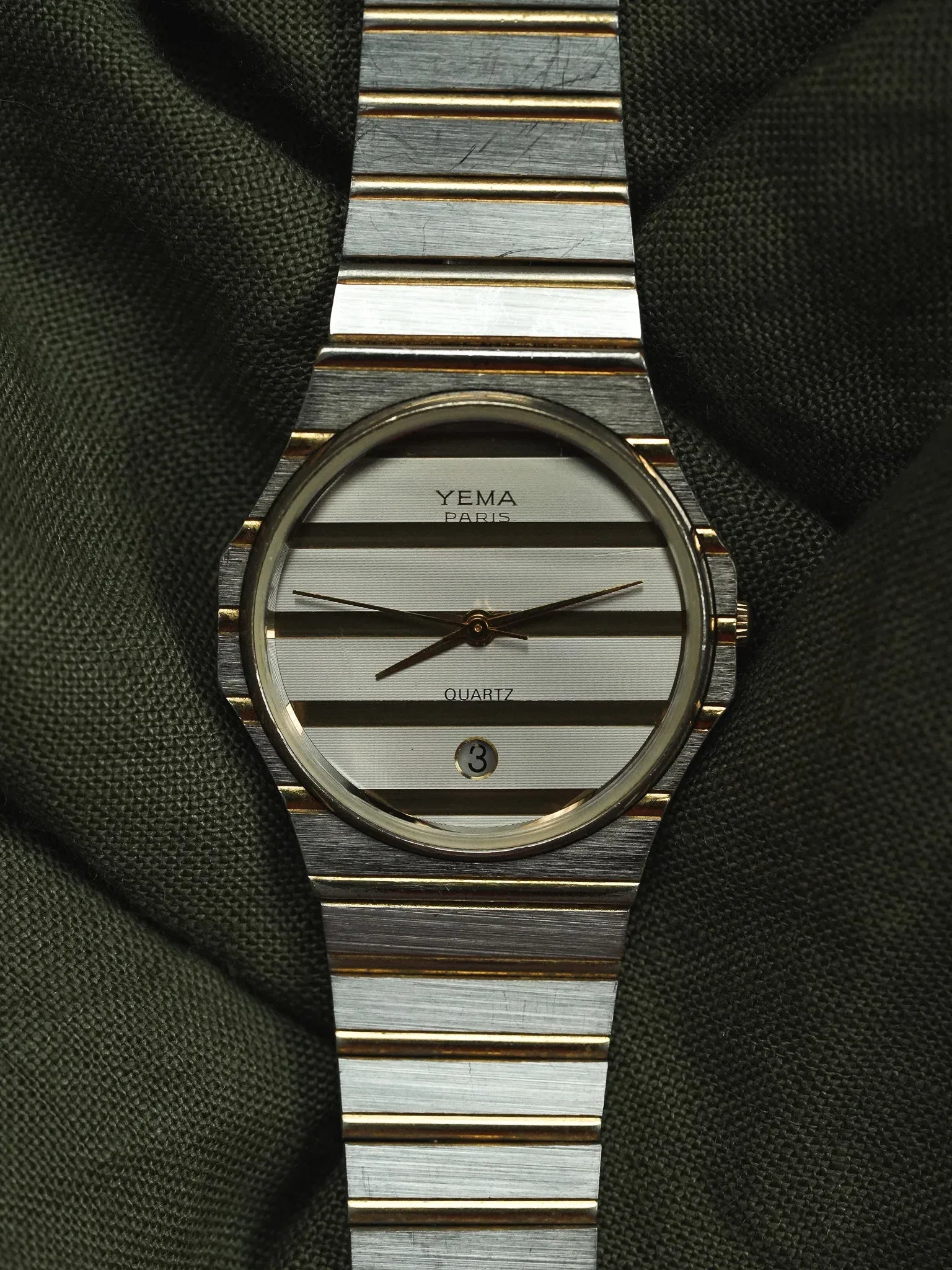 Yema - Paris Style "Polo" date 32mm Quartz - 1990s - Atelier Victor - Vintage  Shop