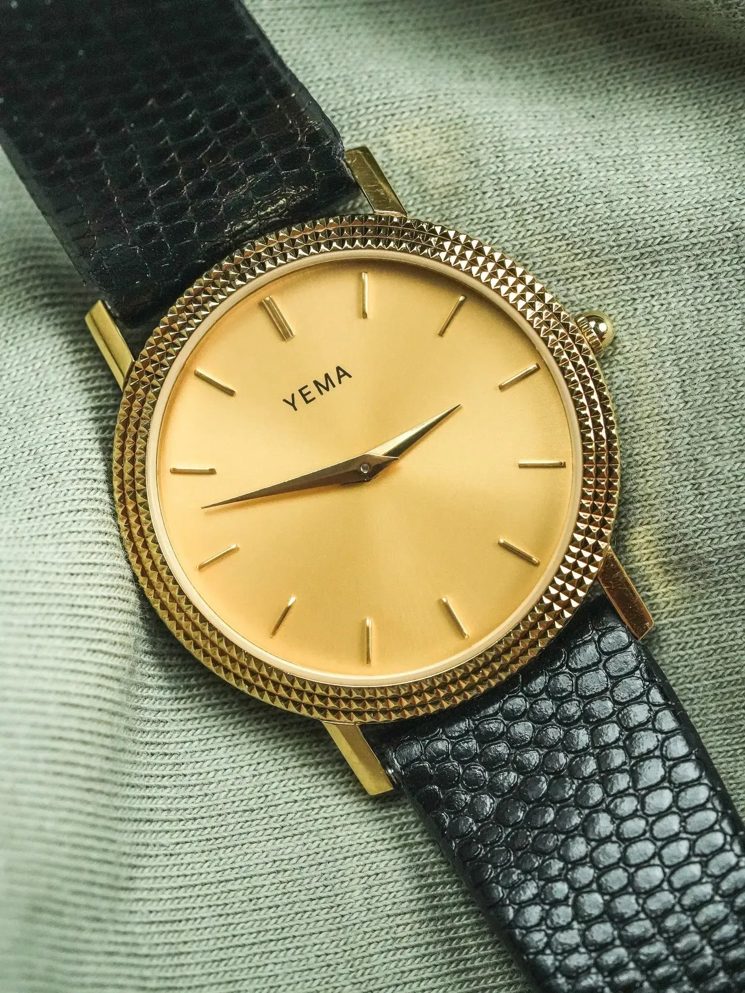 Yema - Rotonda Oro Guilloché Tutta originale - 1990s 