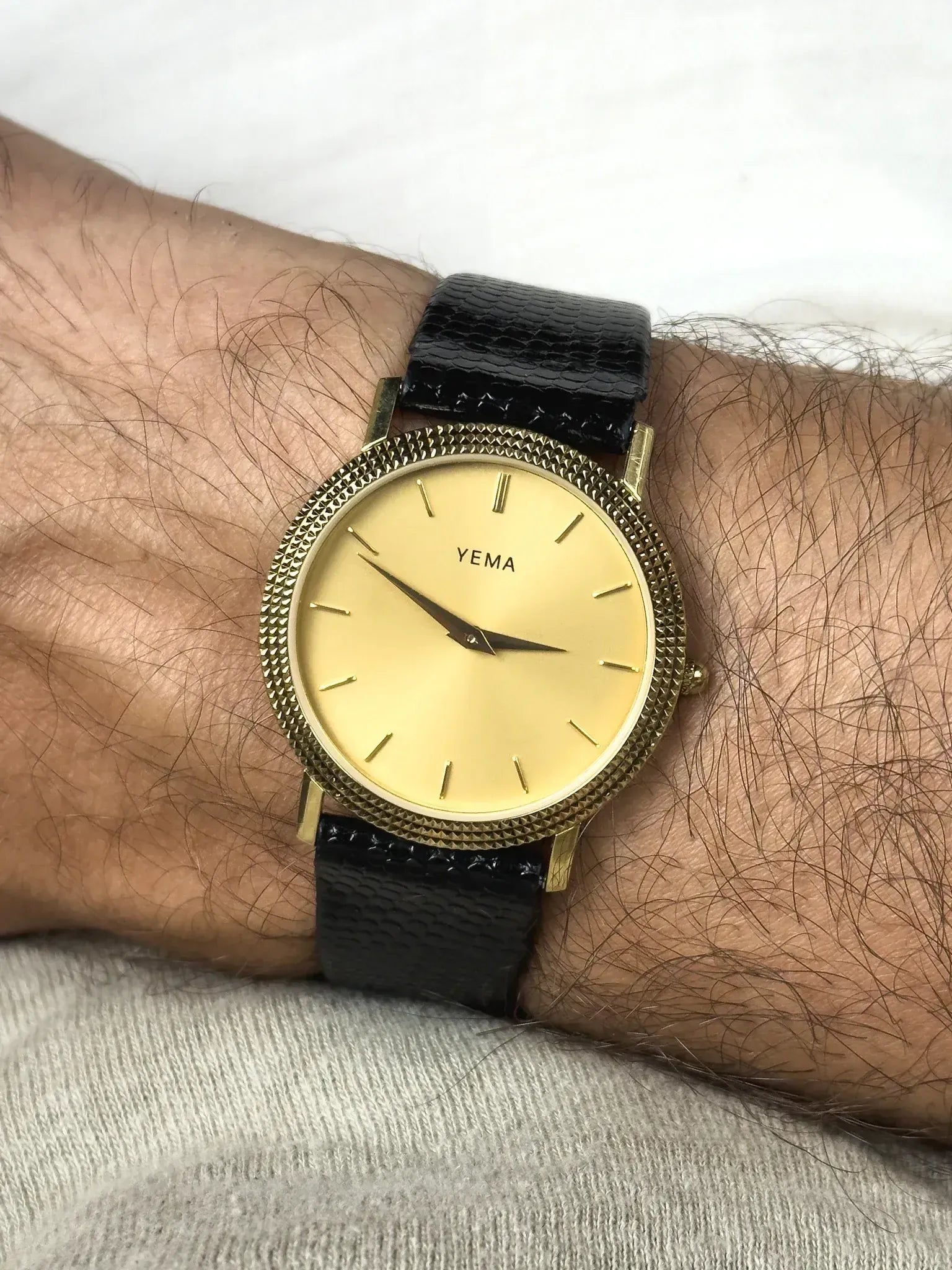 Yema - Rotonda Oro Guilloché Tutta originale - 1990s 