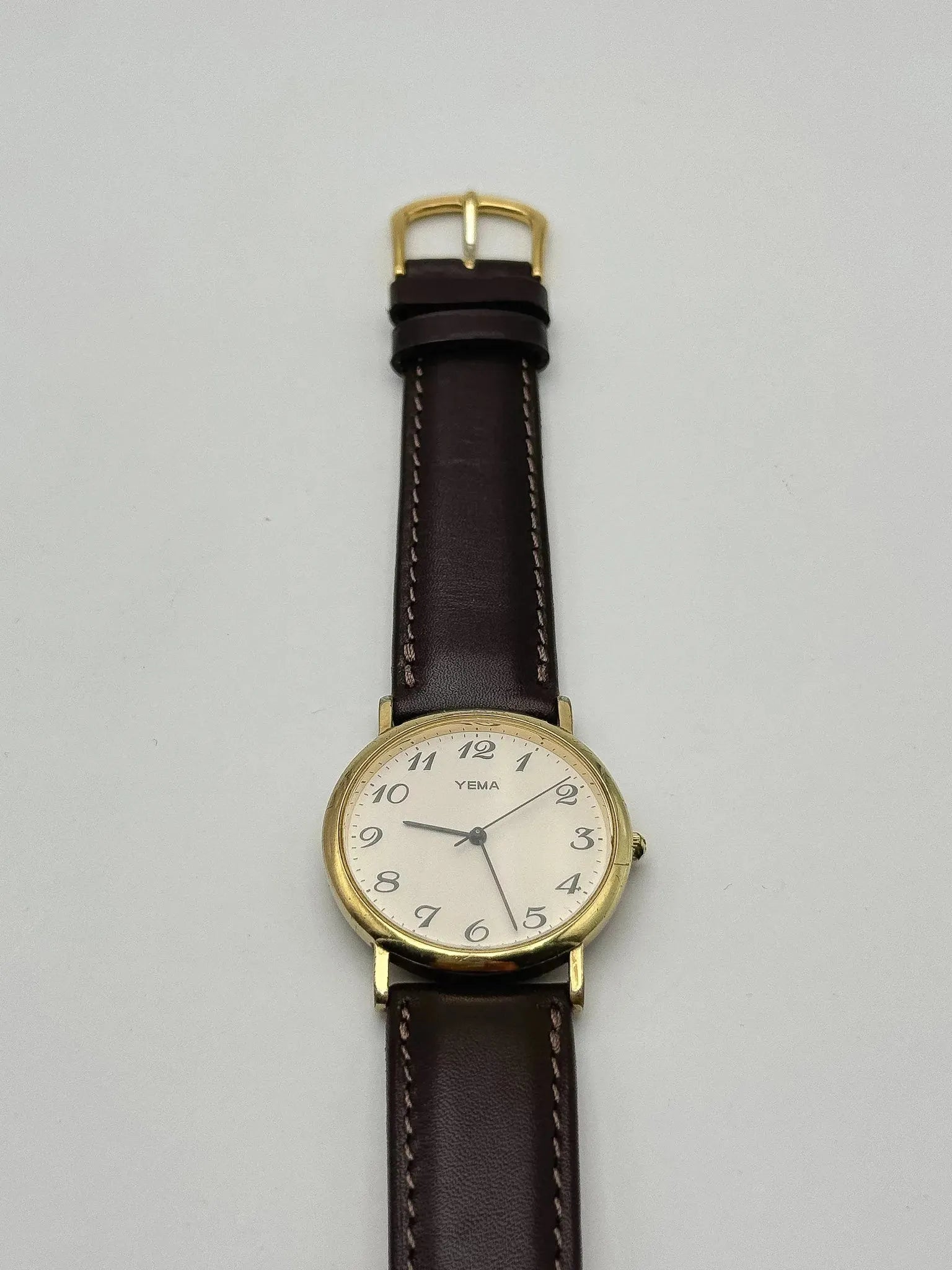 Yema - Ronde plaqué or Breguet Numerals - 1990s - Atelier Victor Paris - Vintage Watch Shop Dubai