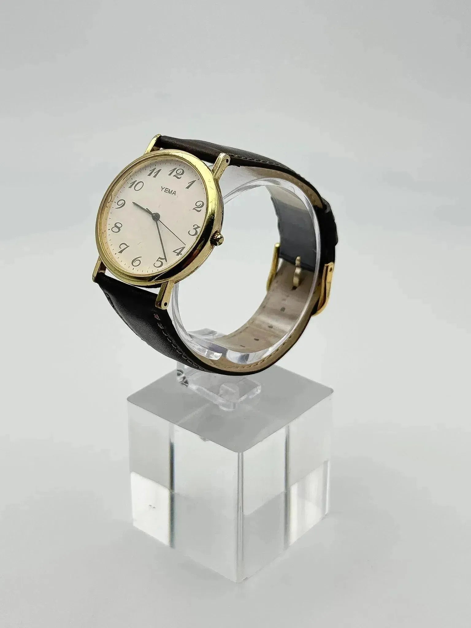 Yema - Ronde plaqué or Breguet Numerals - 1990s - Atelier Victor Paris - Vintage Watch Shop Dubai
