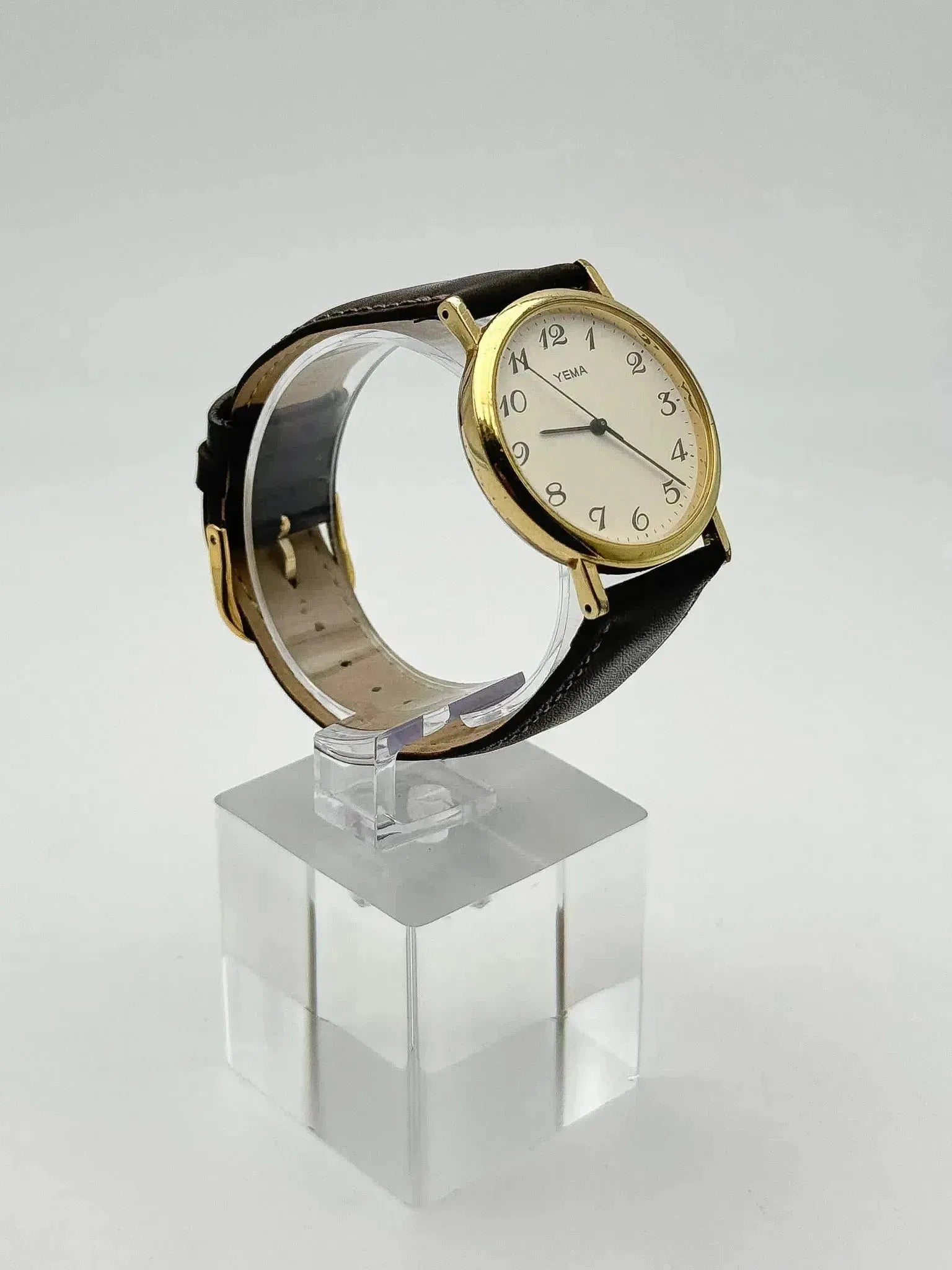 Yema - Ronde plaqué or Breguet Numerals - 1990s - Atelier Victor Paris - Vintage Watch Shop Dubai