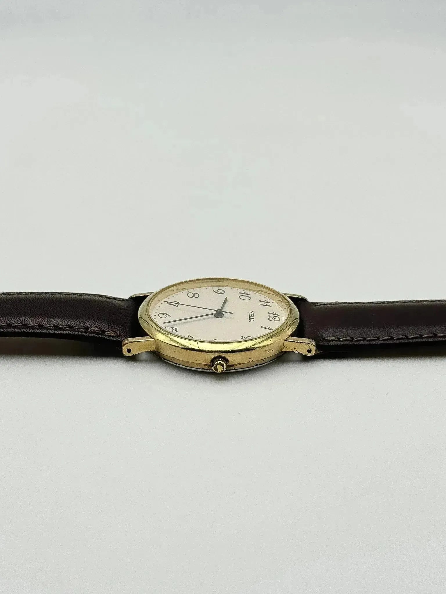 Yema - Ronde plaqué or Breguet Numerals - 1990s - Atelier Victor Paris - Vintage Watch Shop Dubai