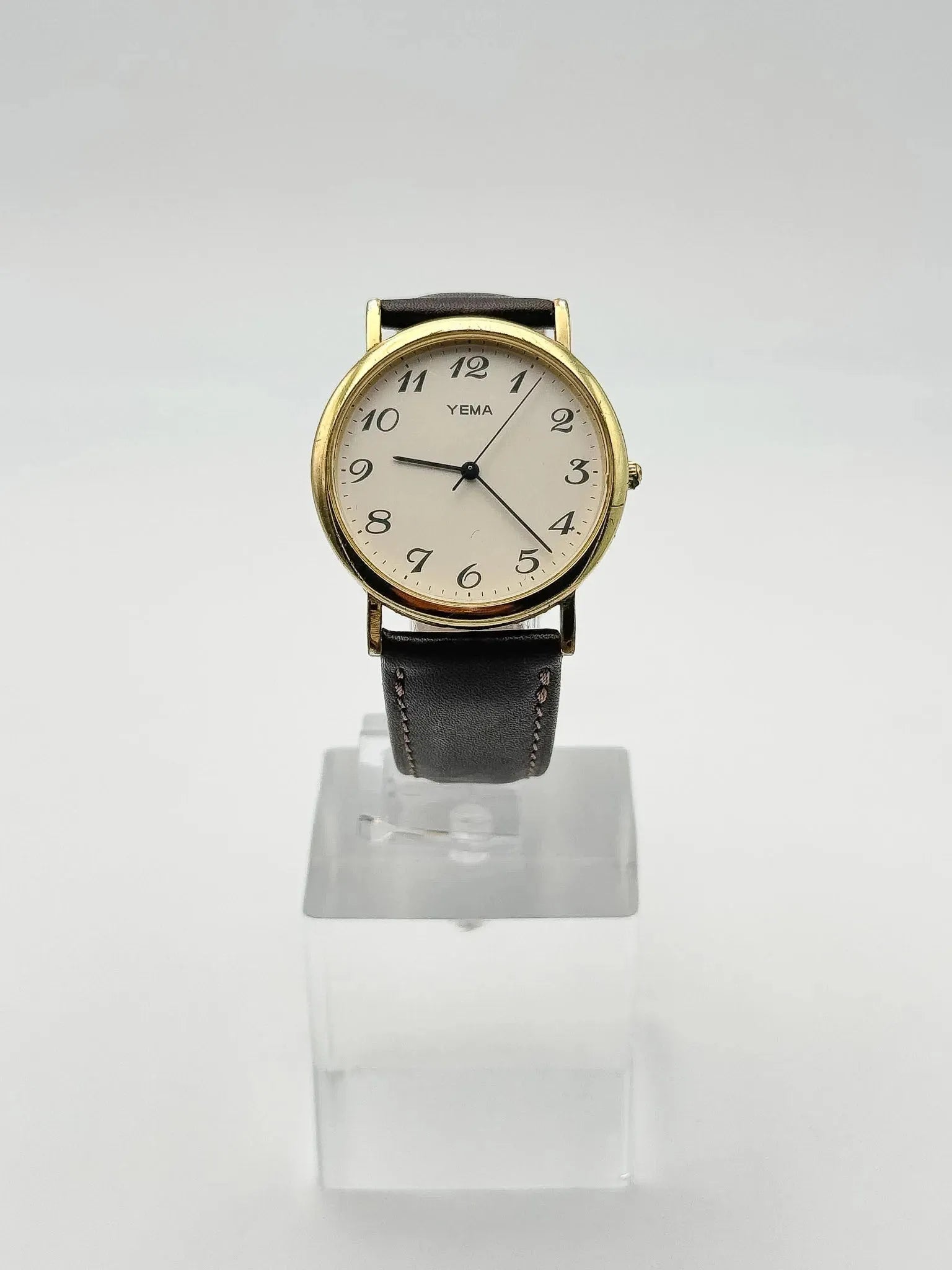 Yema - Ronde plaqué or Breguet Numerals - 1990s - Atelier Victor Paris - Vintage Watch Shop Dubai