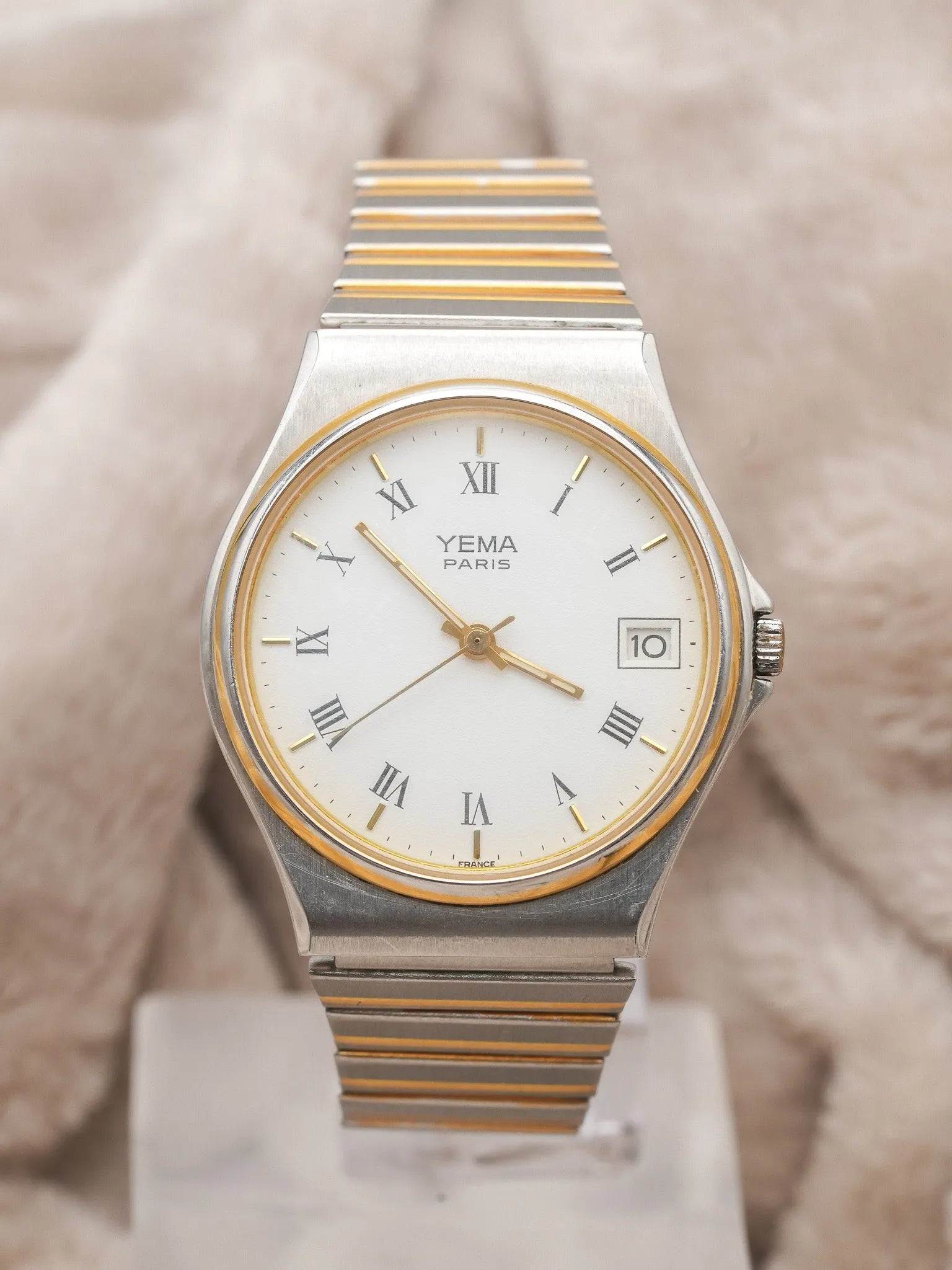 Yema - Royal Acier Or Bracelet intégré - 1990s - Atelier Victor Paris - Vintage Watch Shop Dubai