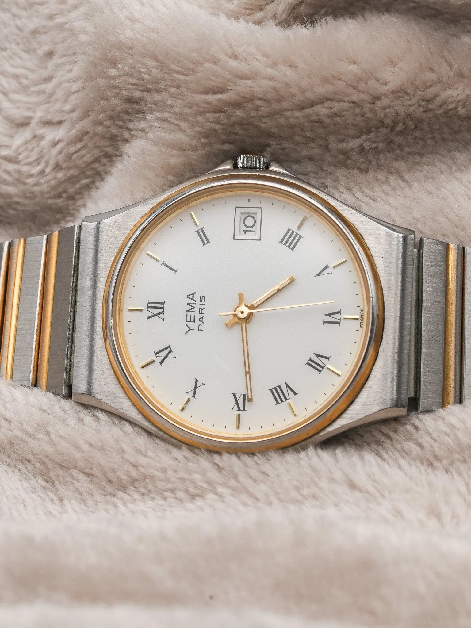Yema - Royal Acier Or Bracelet intégré - 1990s - Atelier Victor Paris - Vintage Watch Shop Dubai