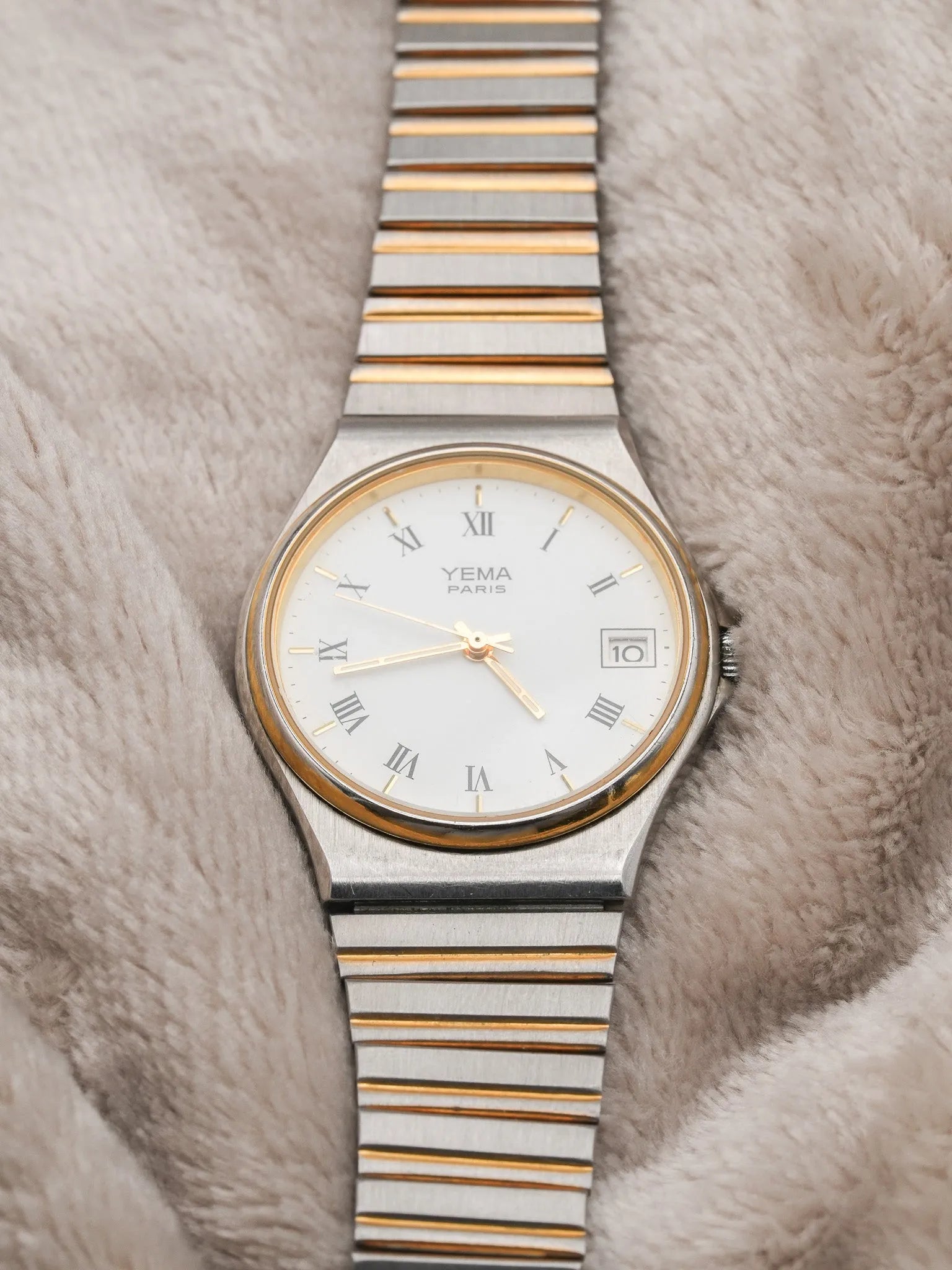 Yema - Royal Acier Or Bracelet intégré - 1990s - Atelier Victor - Vintage Watch Shop