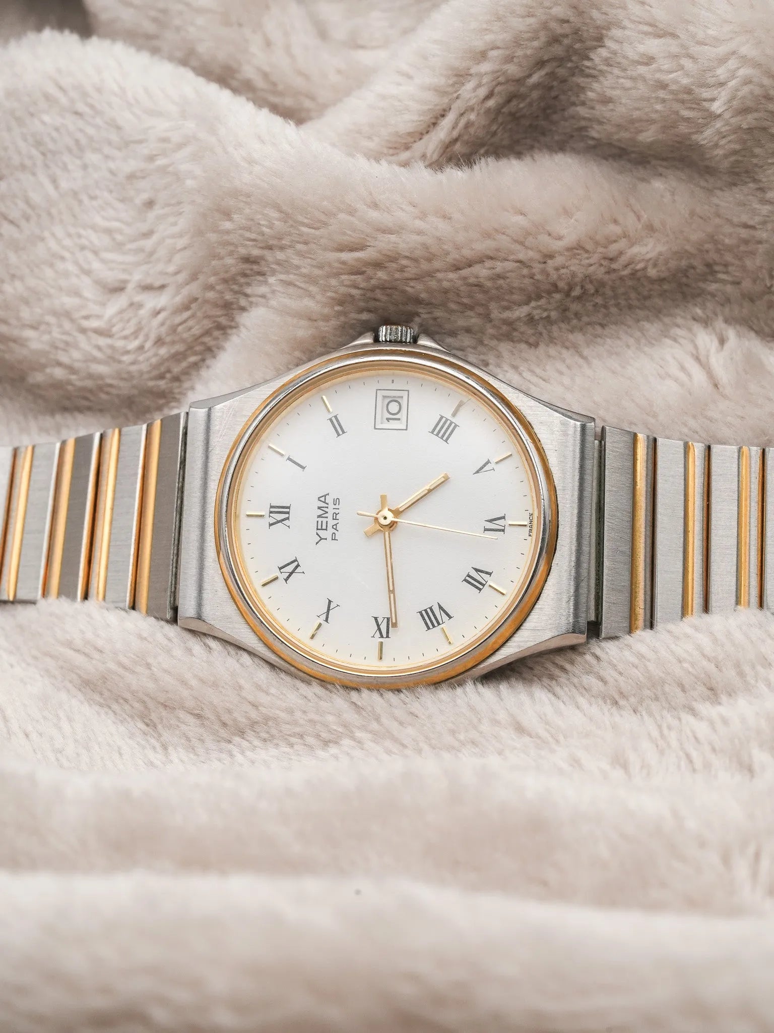 Yema - Royal Acier Or Bracelet intégré - 1990s - Atelier Victor - Vintage Watch Shop