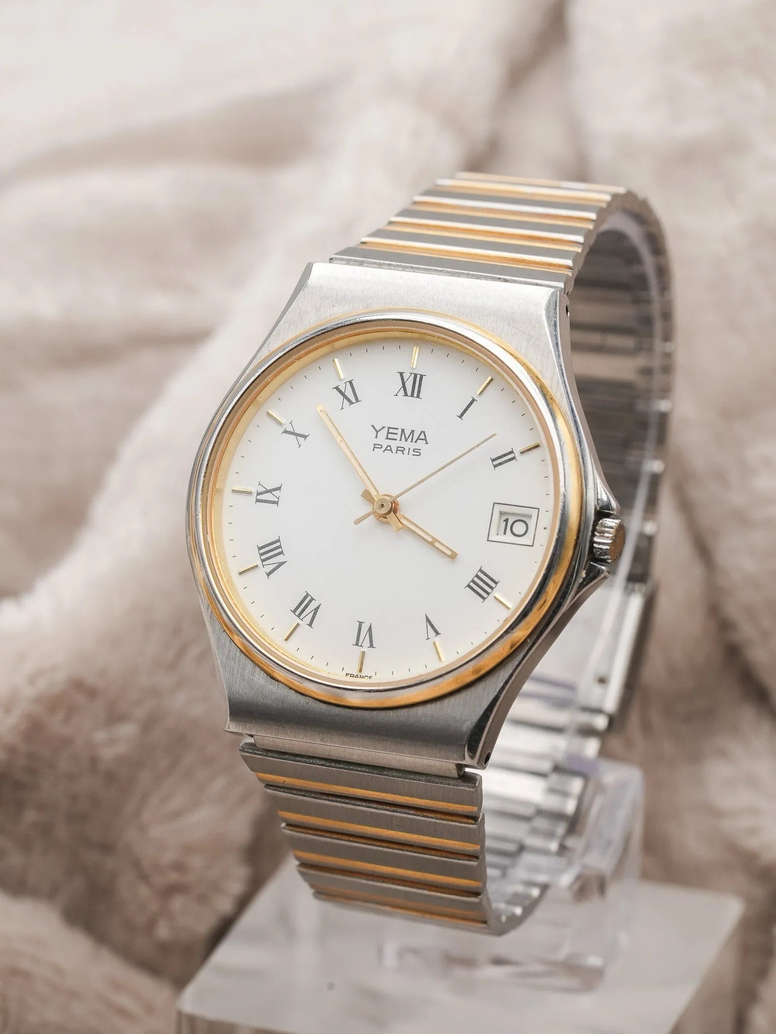 Yema - Royal Acier Or Bracelet intégré - 1990s - Atelier Victor - Vintage Watch Shop