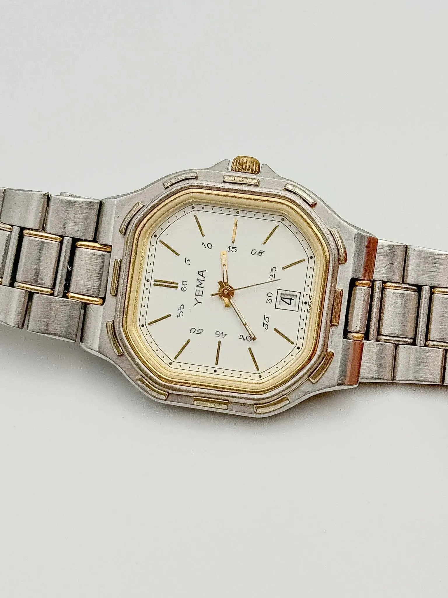 Yema - Royal Octogonal Acier Or - 1990s - Atelier Victor Paris - Vintage Watch Shop Dubai