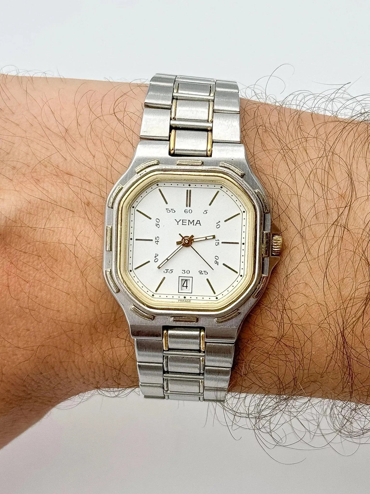 Yema - Royal Octogonal Acier Or - 1990s - Atelier Victor Paris - Vintage Watch Shop Dubai
