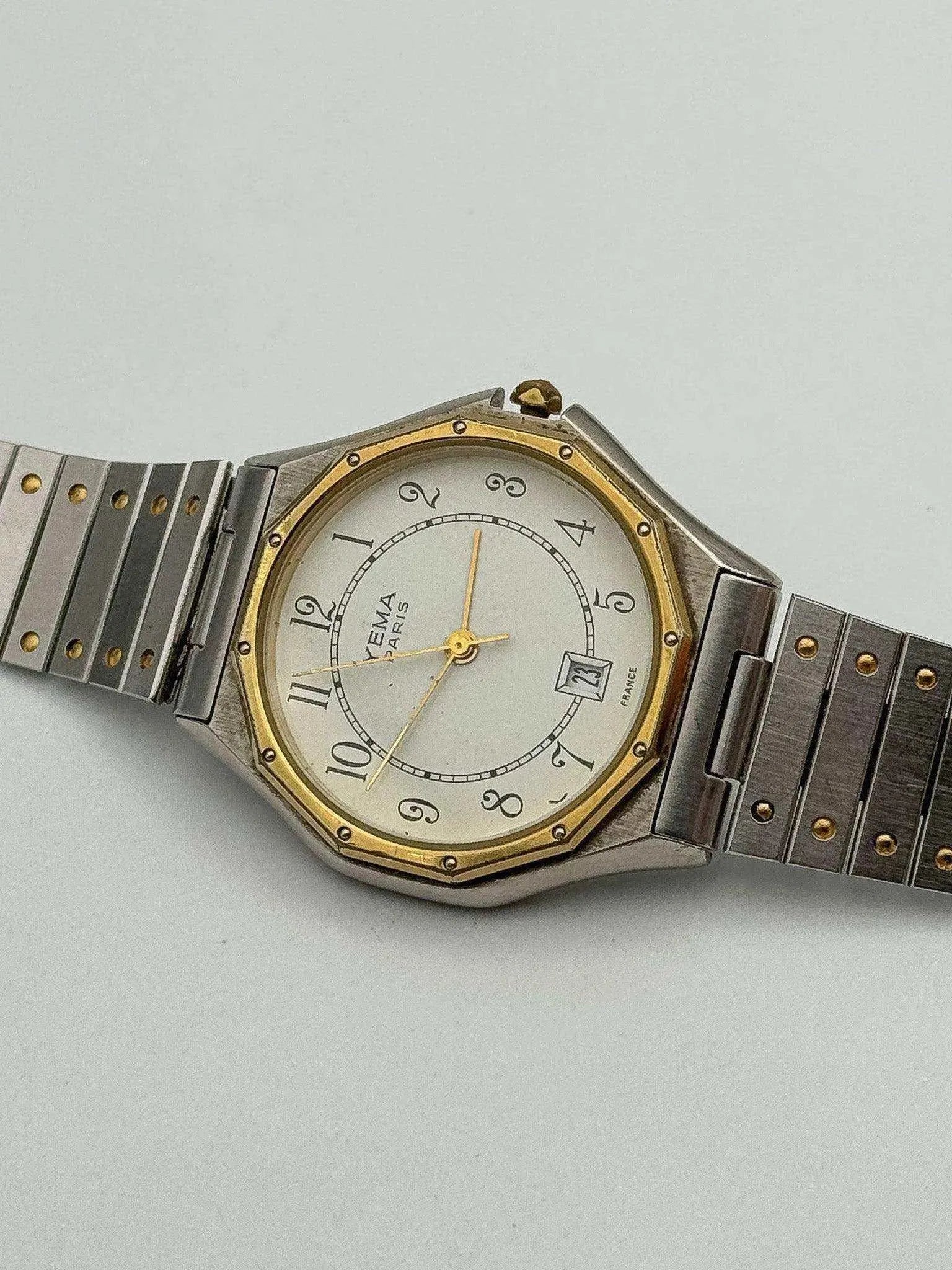 Yema - Royal Ronde Or & Acier - 1990s - Atelier Victor Paris - Vintage Watch Shop Dubai