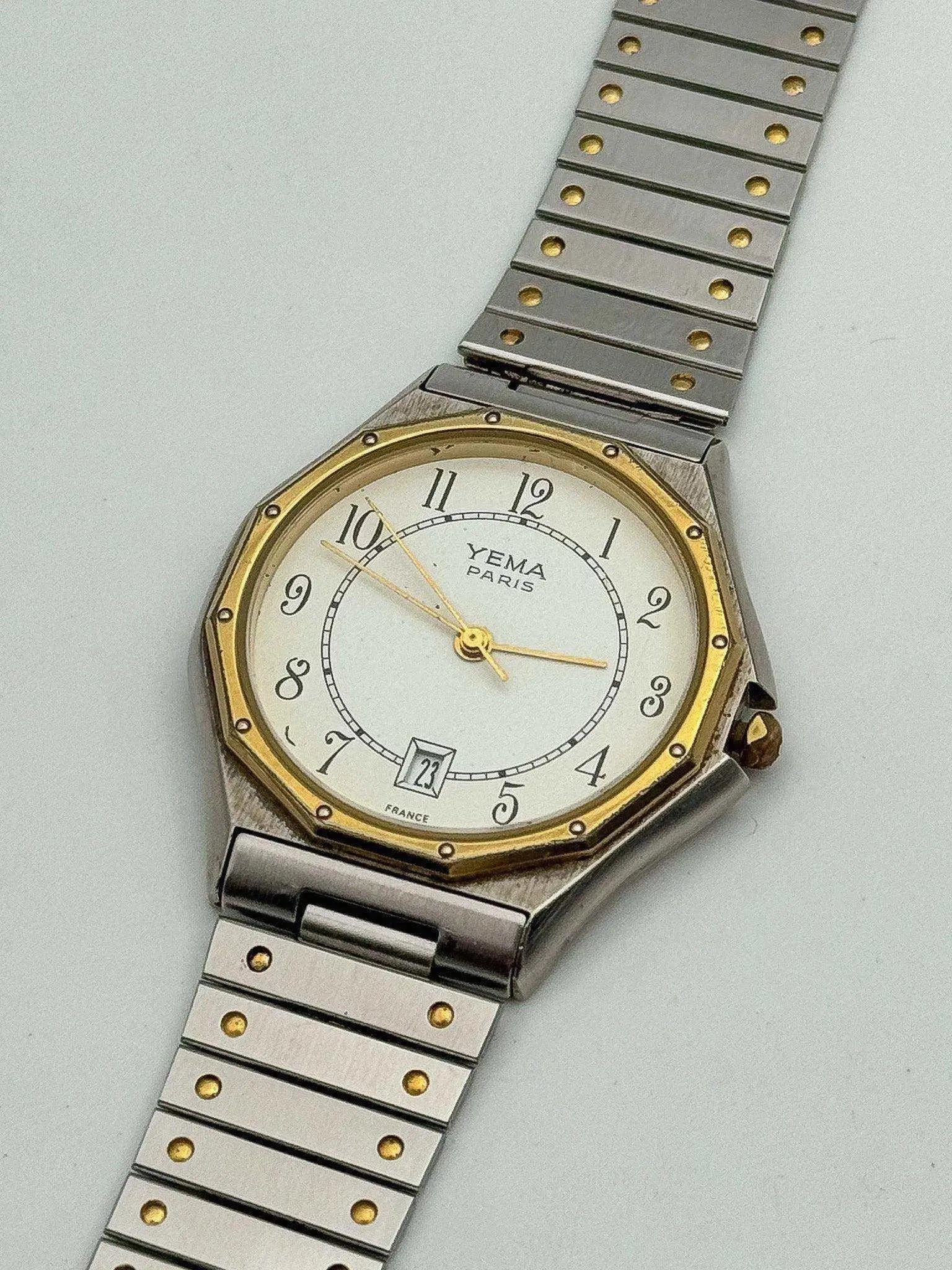 Yema - Royal Ronde Or & Acier - 1990s - Atelier Victor Paris - Vintage Watch Shop Dubai
