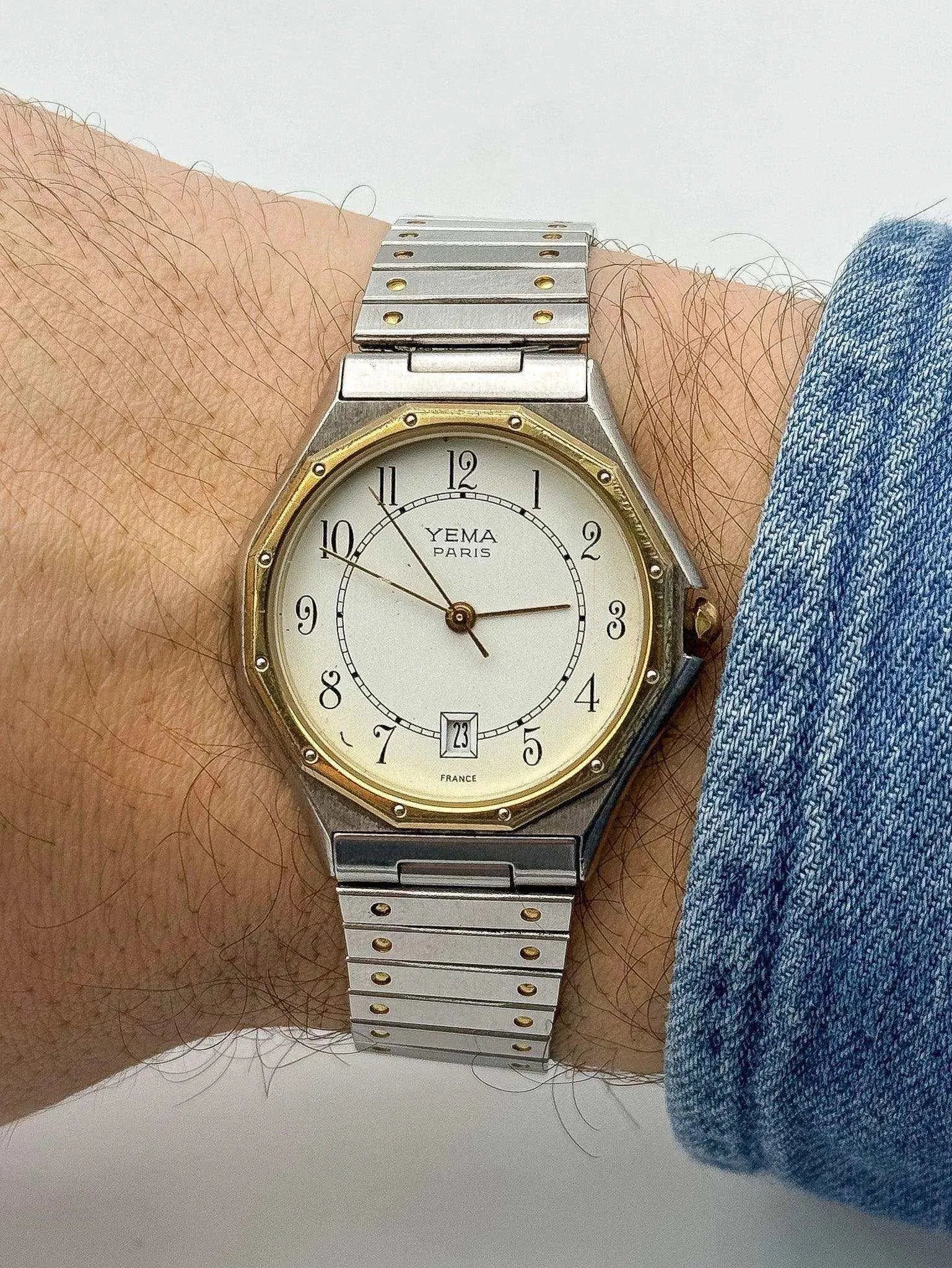 Yema - Royal Ronde Or & Acier - 1990s - Atelier Victor Paris - Vintage Watch Shop Dubai