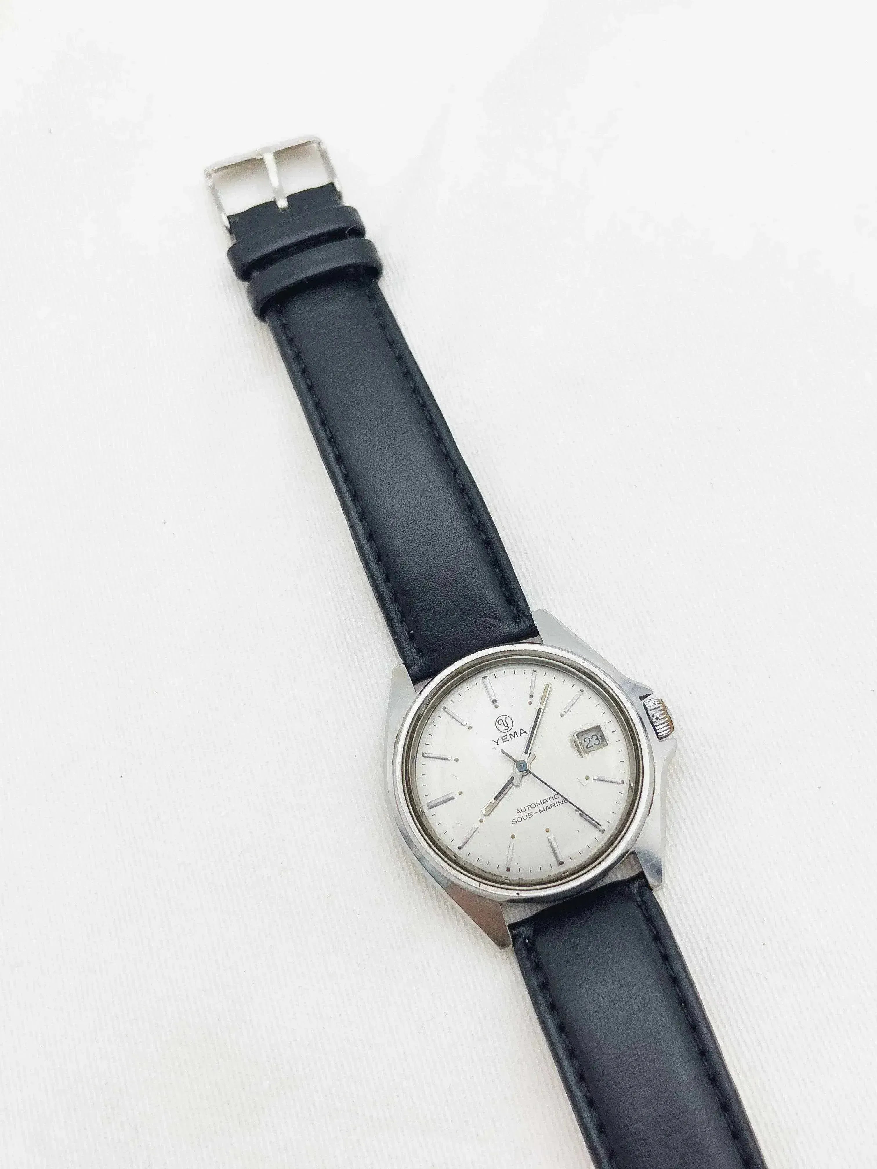 Yema - Sous-Marine Acier Date Noir - 1980s - Atelier Victor