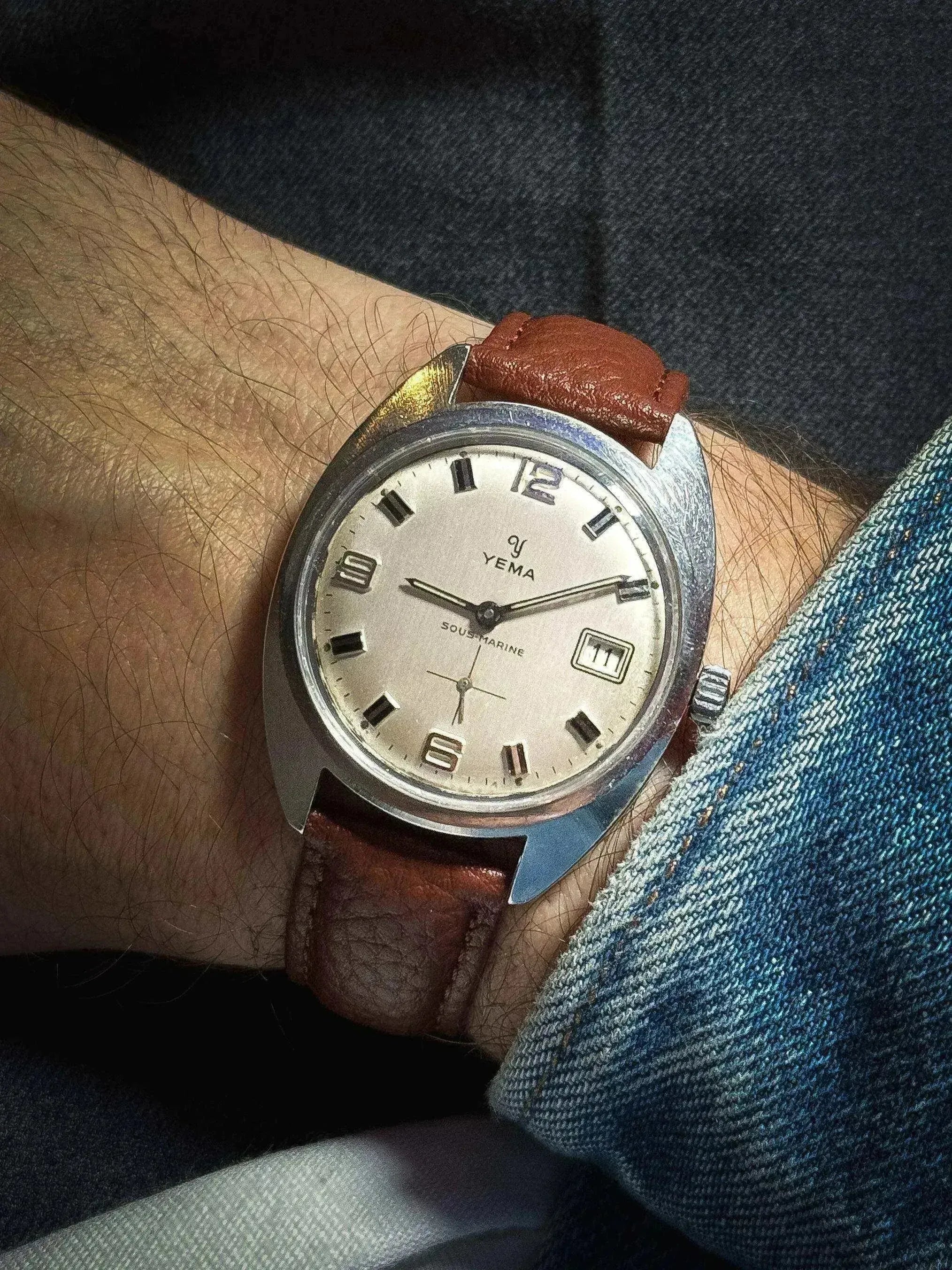 Yema - Sous-Marine Acier patiné petite-seconde - 1960s - Atelier Victor