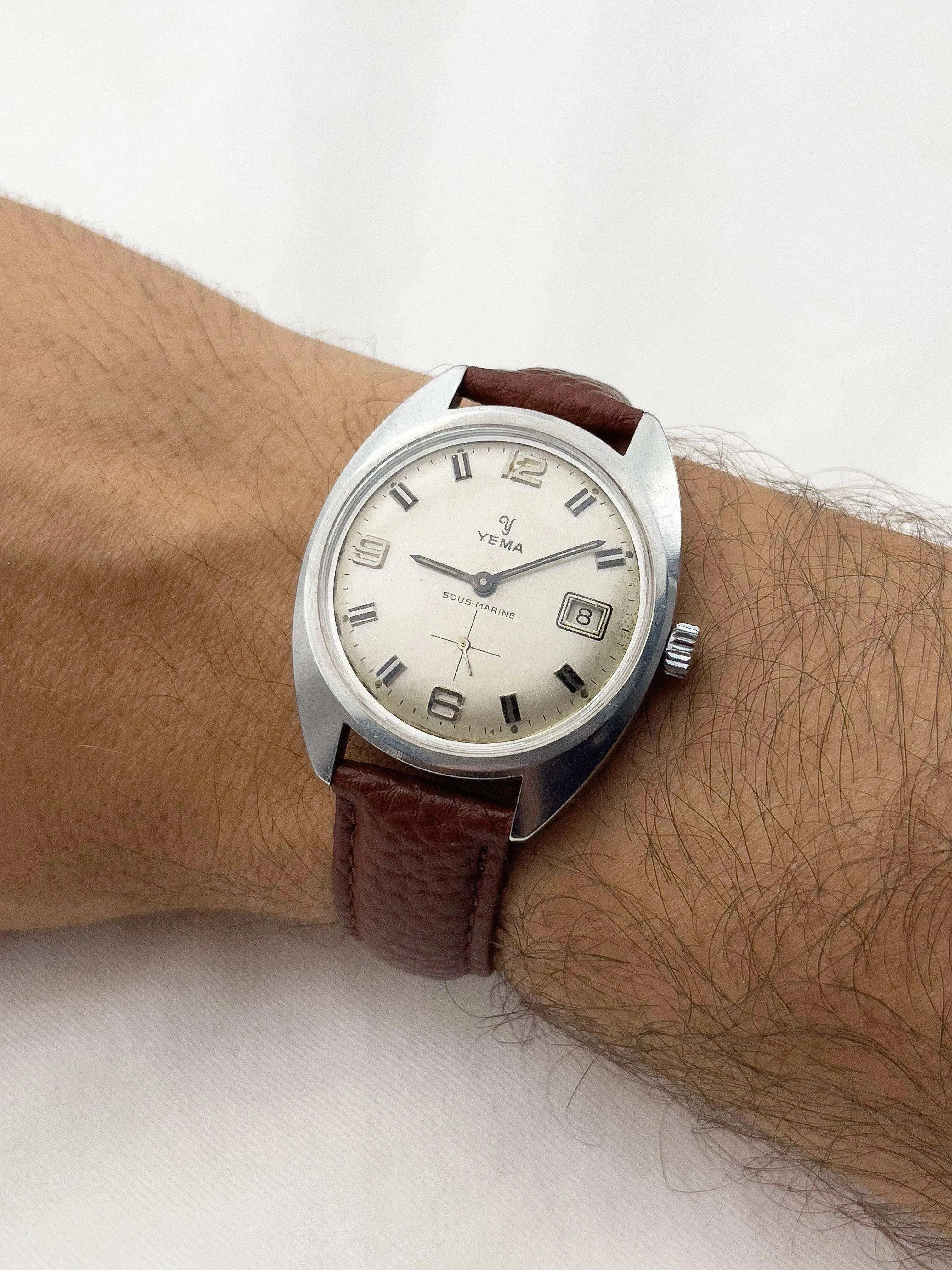 Yema - Sous-Marine Acier patiné petite-seconde - 1960s - Atelier Victor - Vintage  Shop