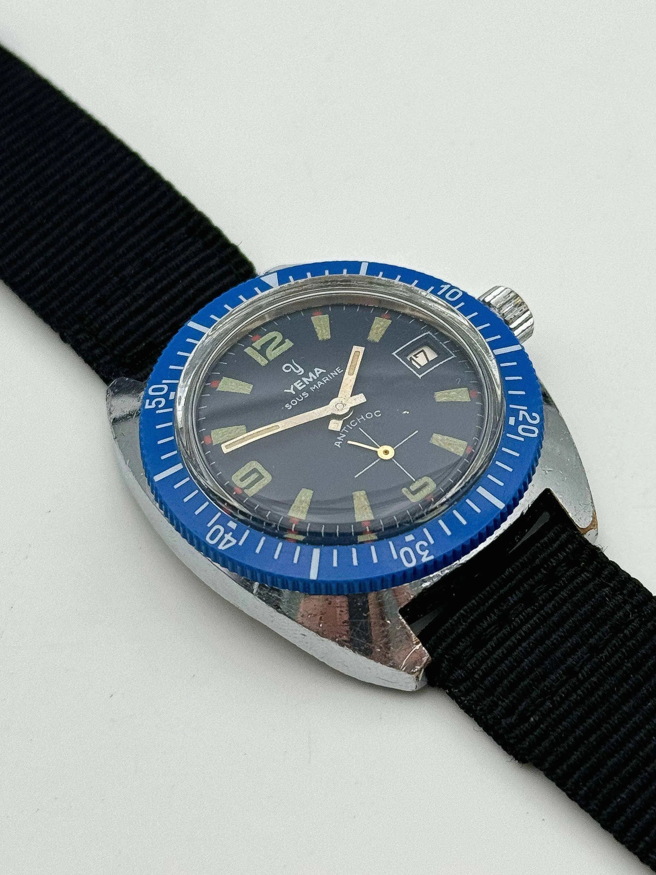 Yema - Sous-Marine Bleu - 1970’s - Atelier Victor Paris - Vintage Watch Shop Dubai