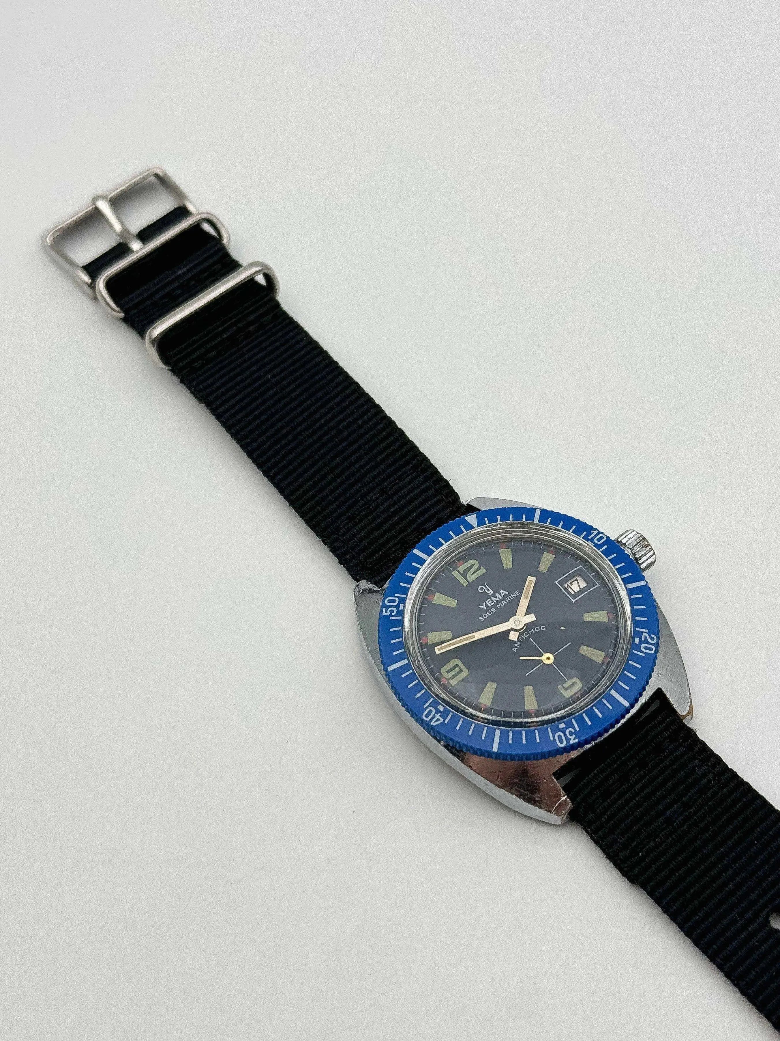 Yema - Sous-Marine Bleu - 1970’s - Atelier Victor Paris - Vintage Watch Shop Dubai