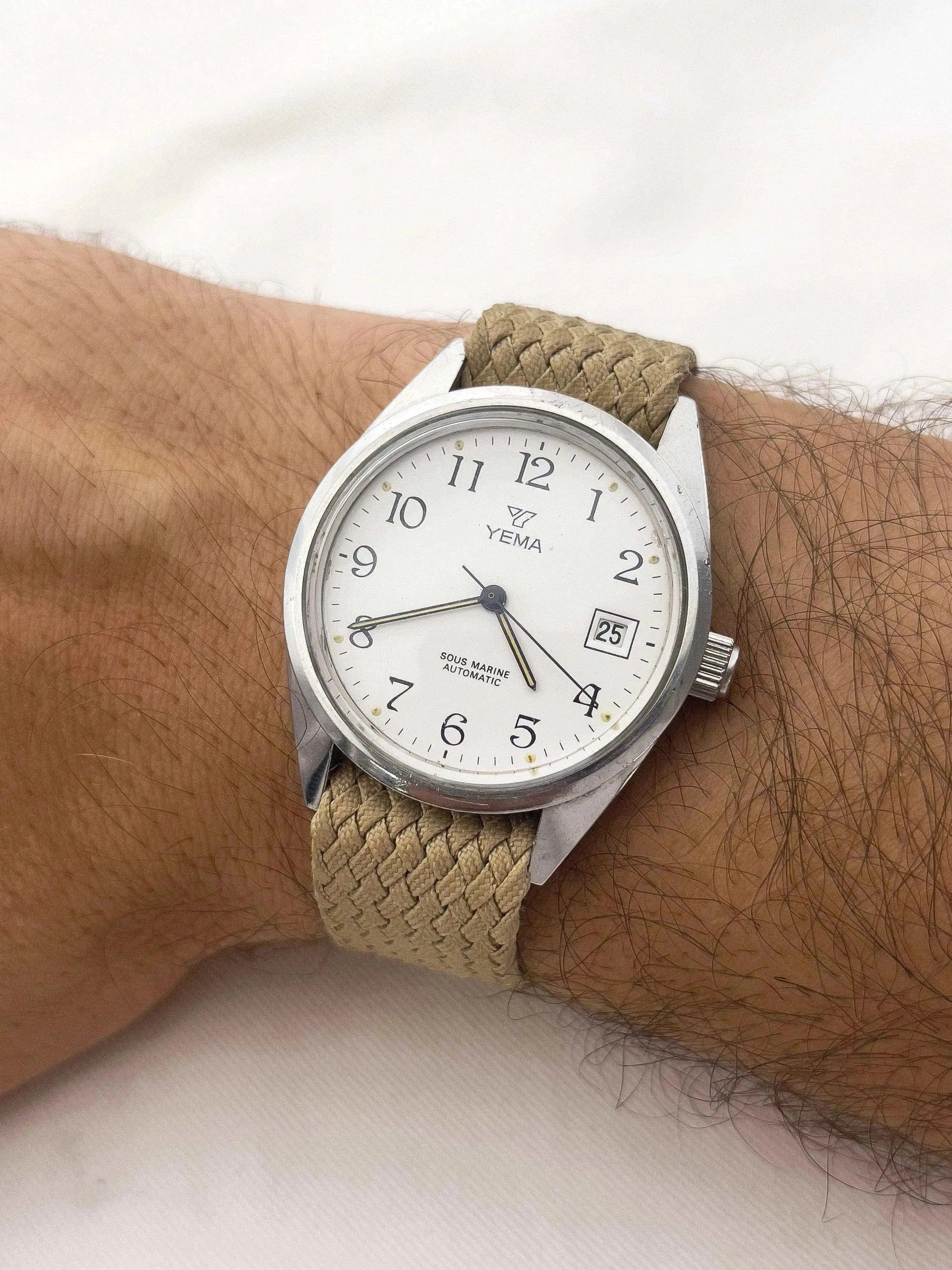 Yema - Sous Marine Cadran blanc Date - 1980s - Atelier Victor