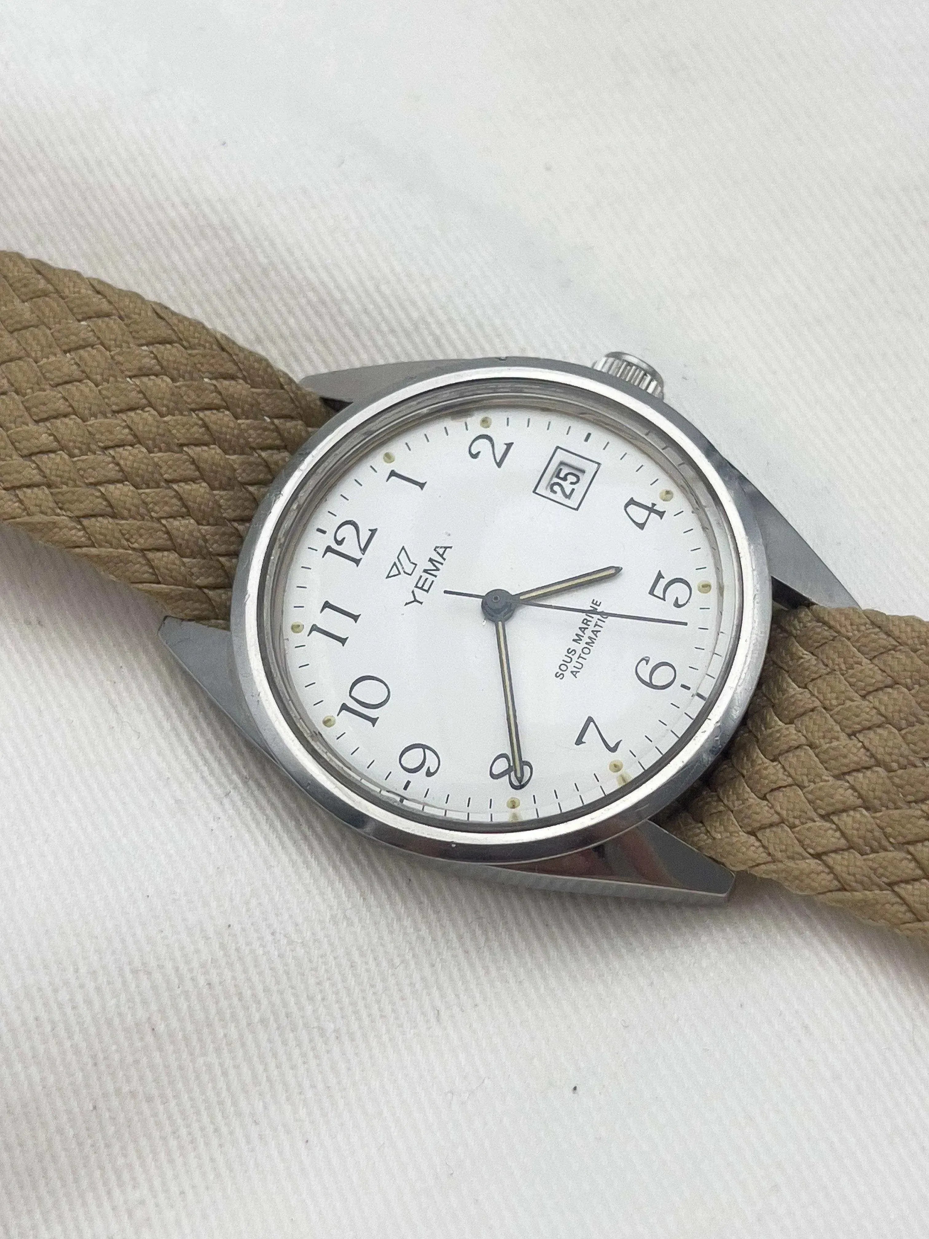 Yema - Sous Marine Cadran blanc Date - 1980s - Atelier Victor