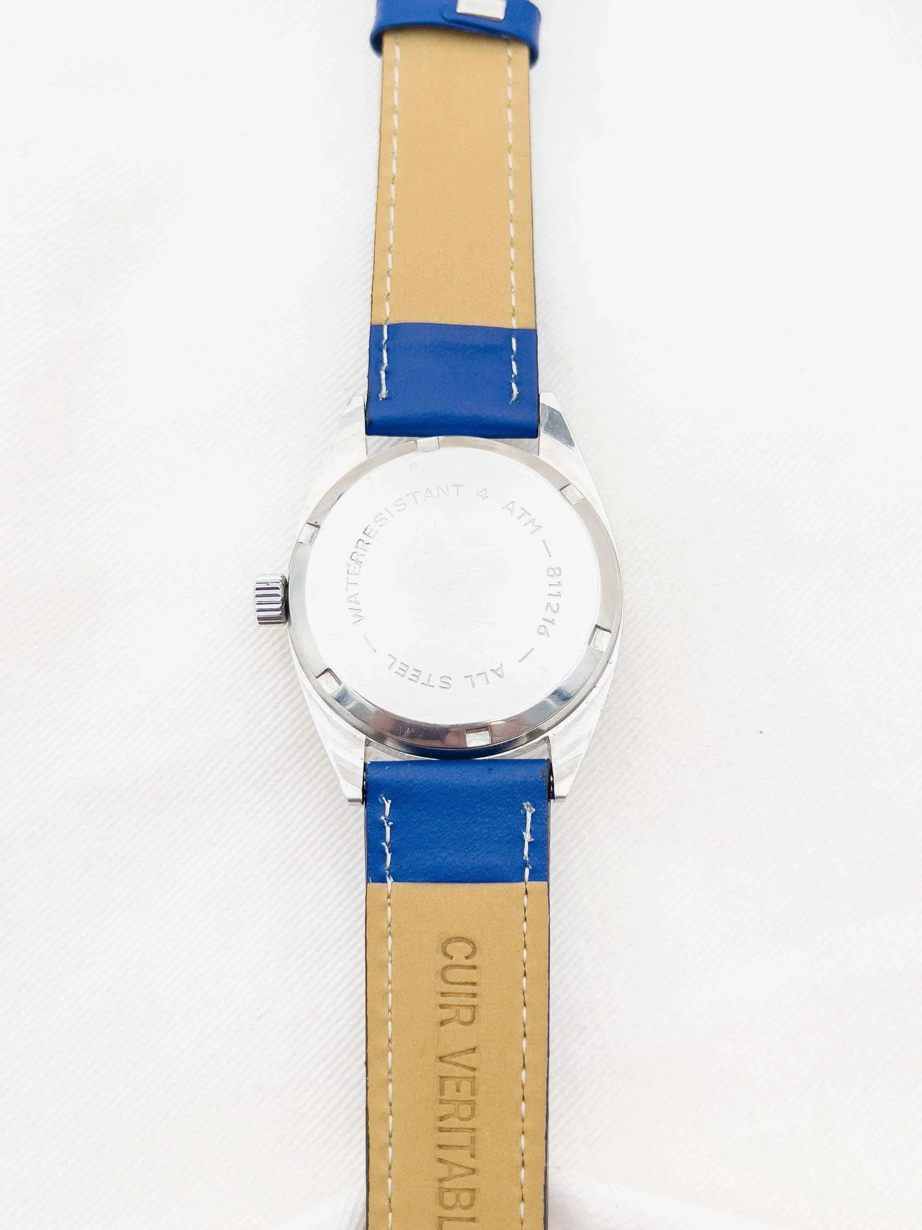 Yema - Sous-Marine Date Cuir bleu - 1960s - Atelier Victor Paris - Vintage Watch Shop Dubai