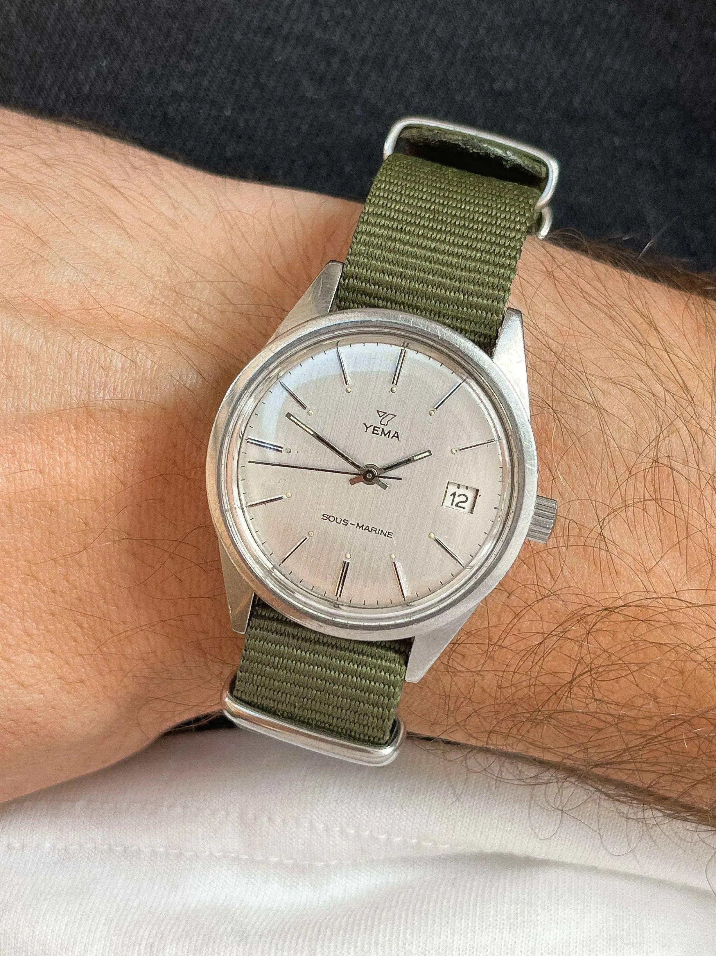 Yema - Sous Marine Date Nato Vert - 1980s - Atelier Victor