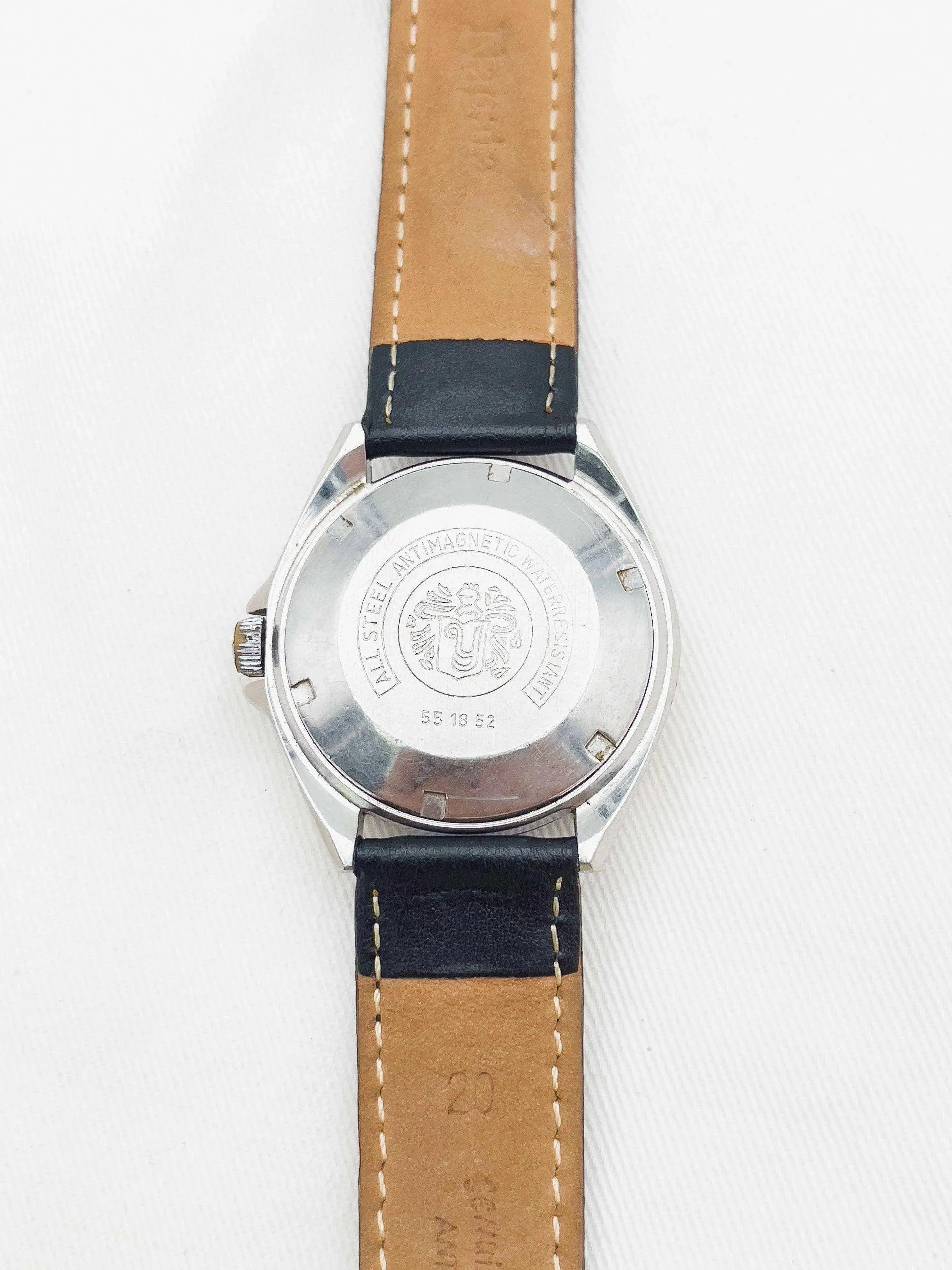 Yema - Sous-Marine Date Noir- 1980s - Atelier Victor Paris - Vintage Watch Shop Dubai