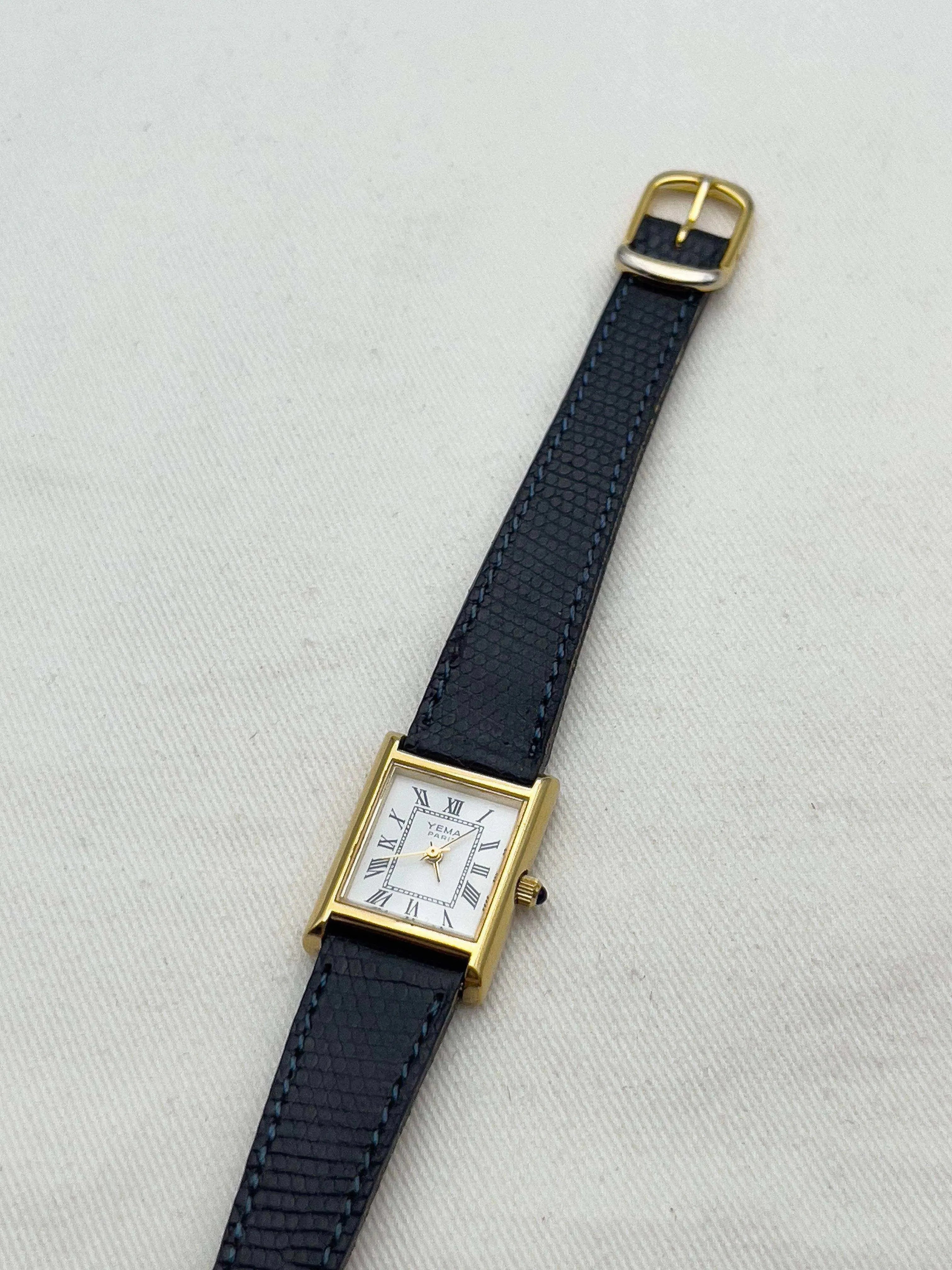 Yema - Tank Femme Cabochon - 1990’s - Atelier Victor Paris - Vintage Watch Shop Dubai