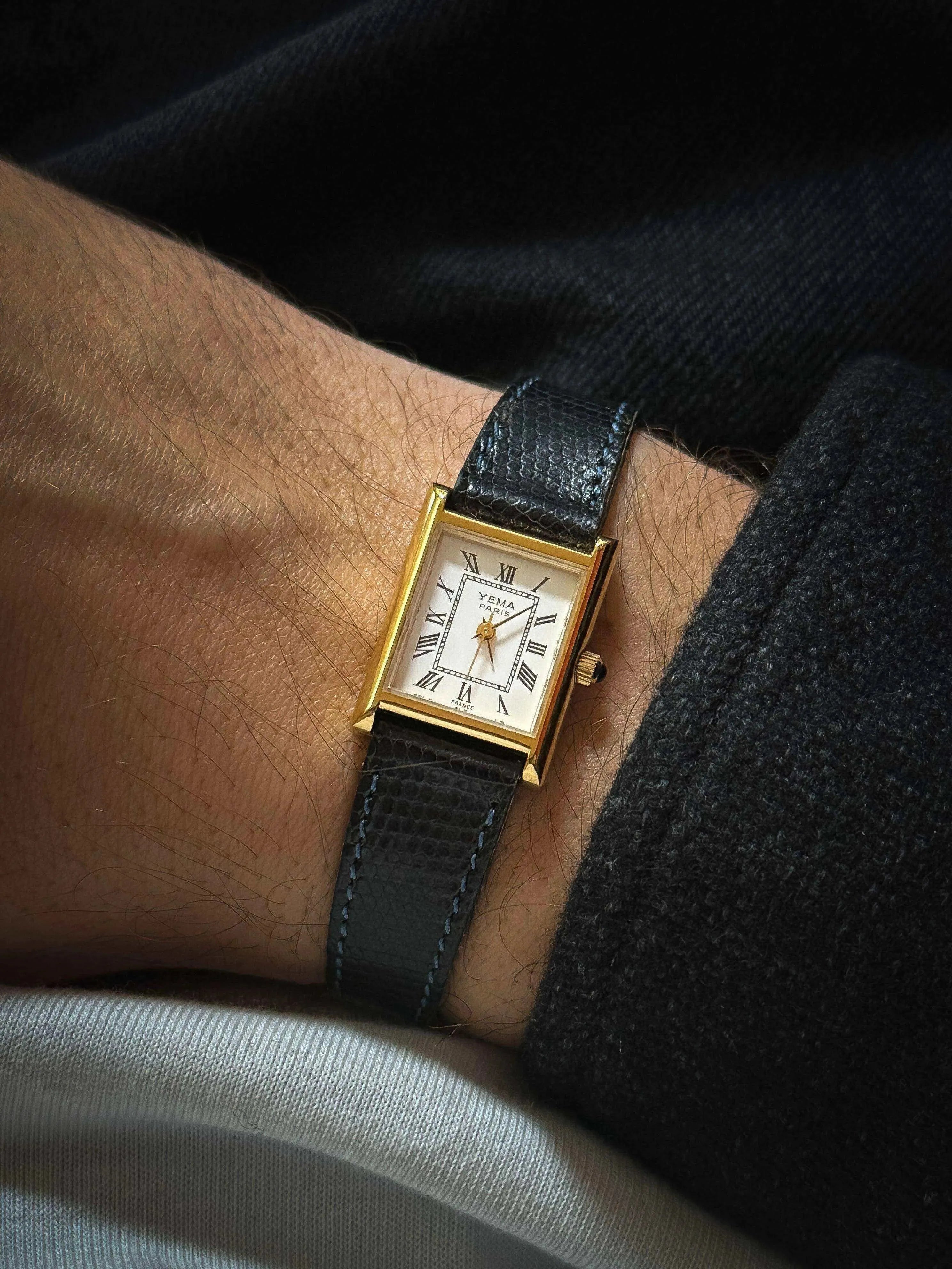 Yema - Tank Femme Cabochon - 1990’s - Atelier Victor Paris - Vintage Watch Shop Dubai