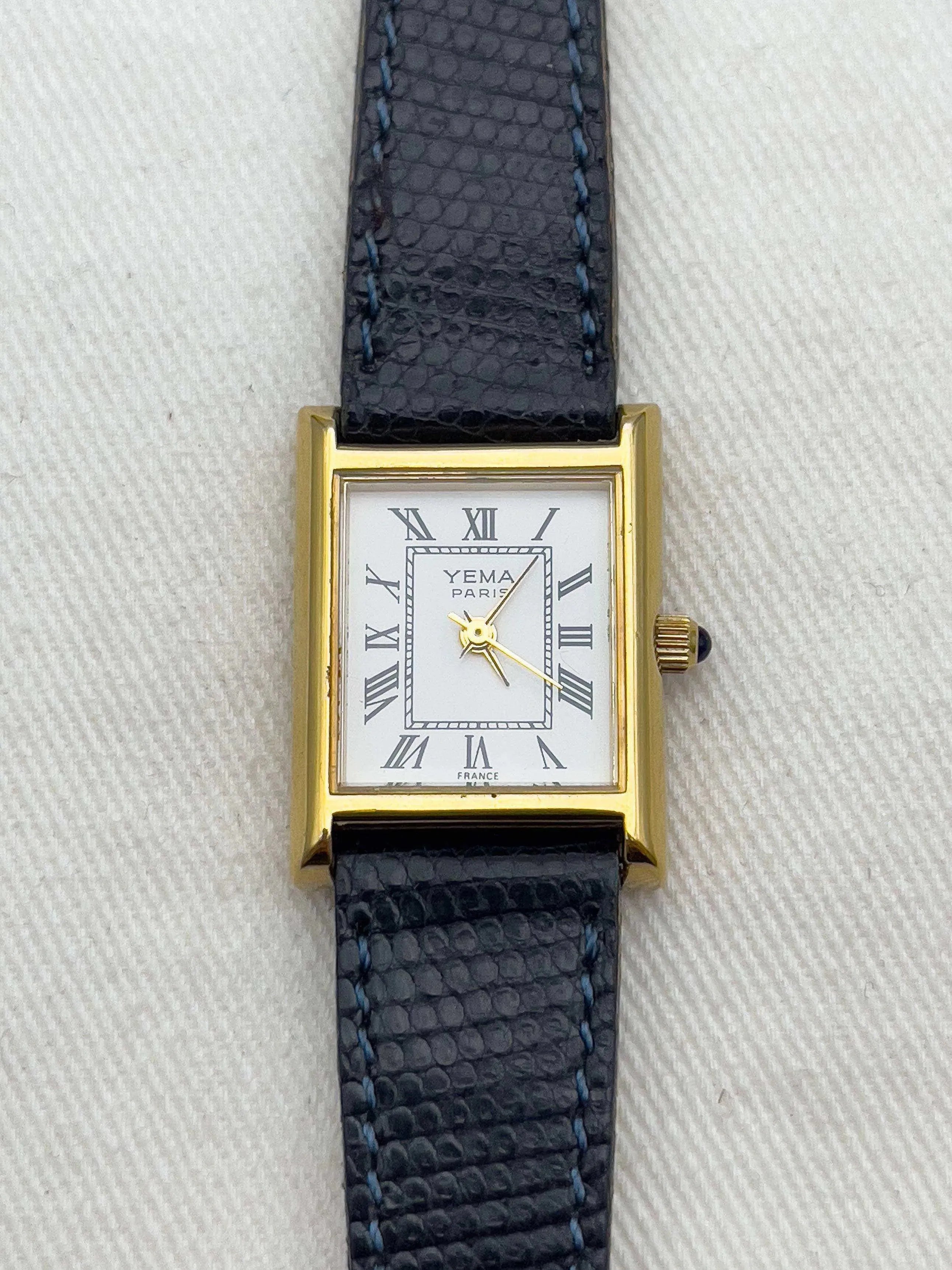 Yema - Tank Femme Cabochon - 1990’s - Atelier Victor Paris - Vintage Watch Shop Dubai