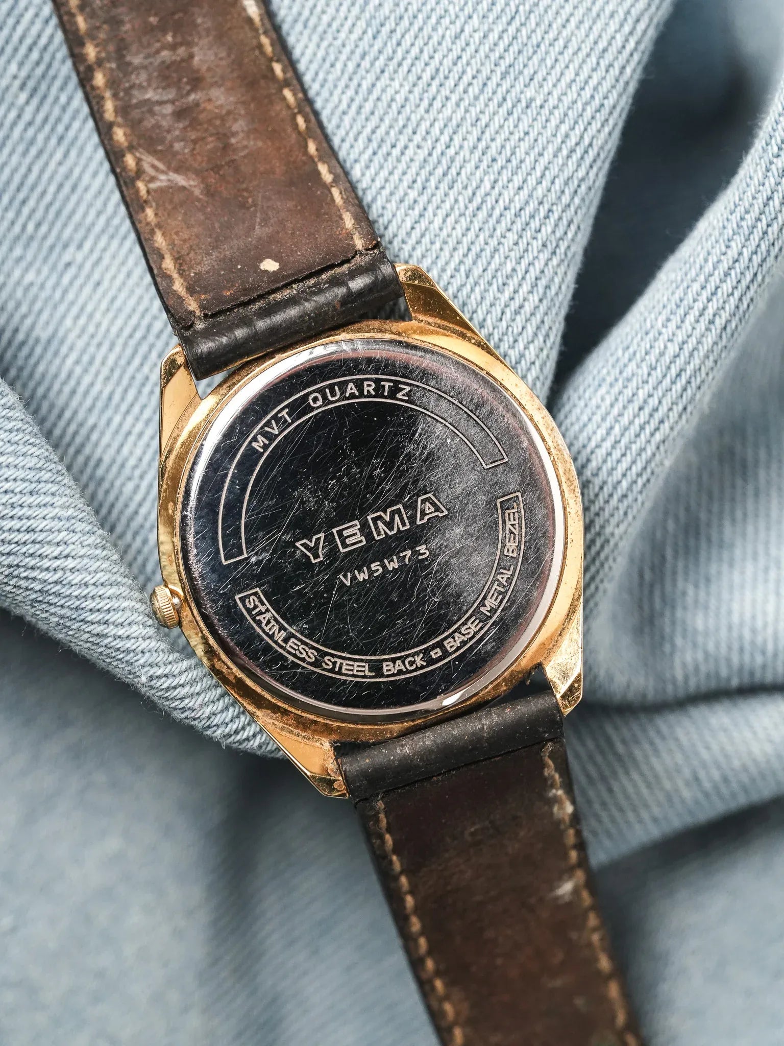 Yema - Tonneau Or Cadran Blanc Romain - 1990s - Atelier Victor