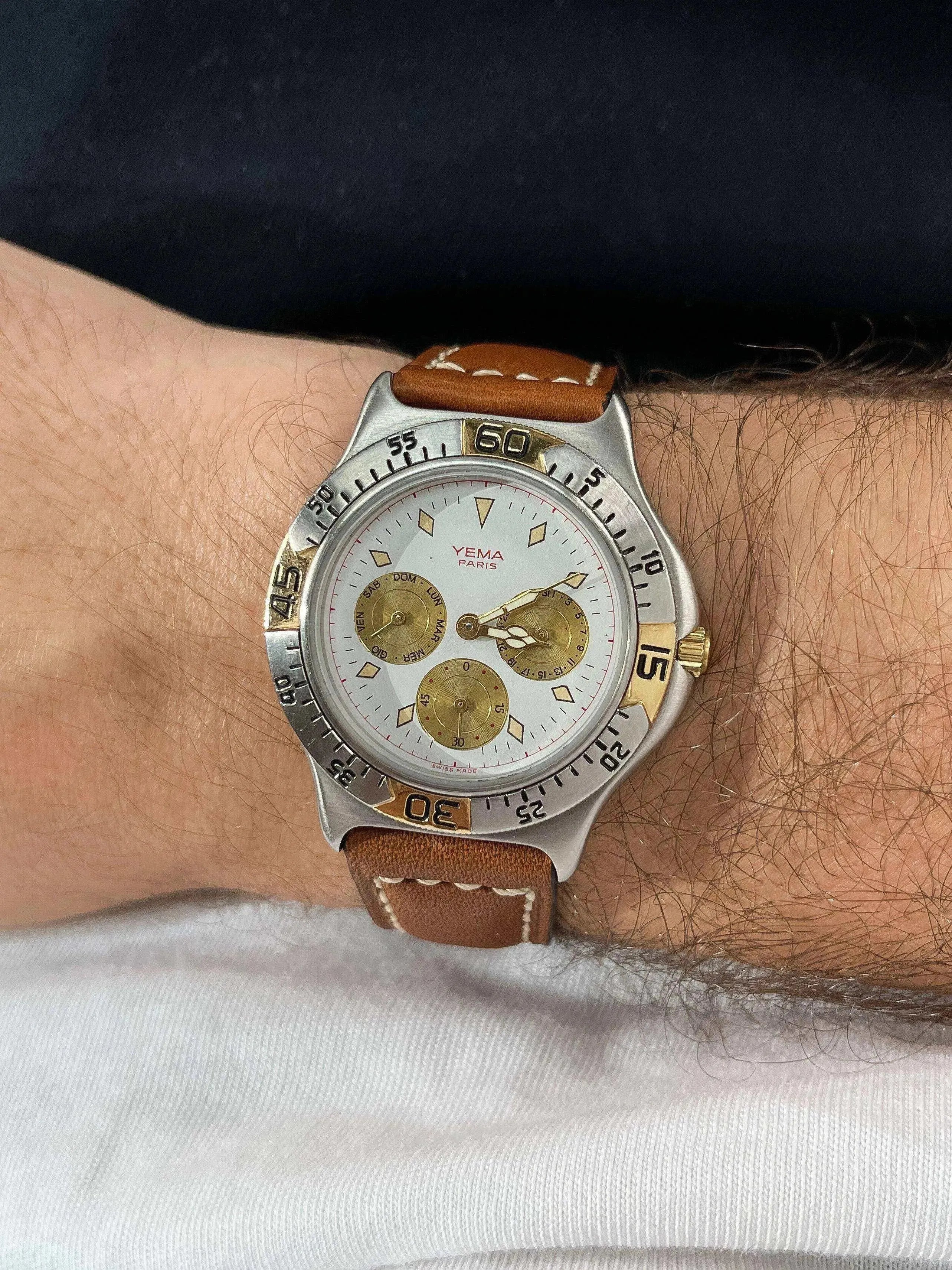 Yema - Triple Calendar - 1990s - Atelier Victor Paris - Vintage Watch Shop Dubai
