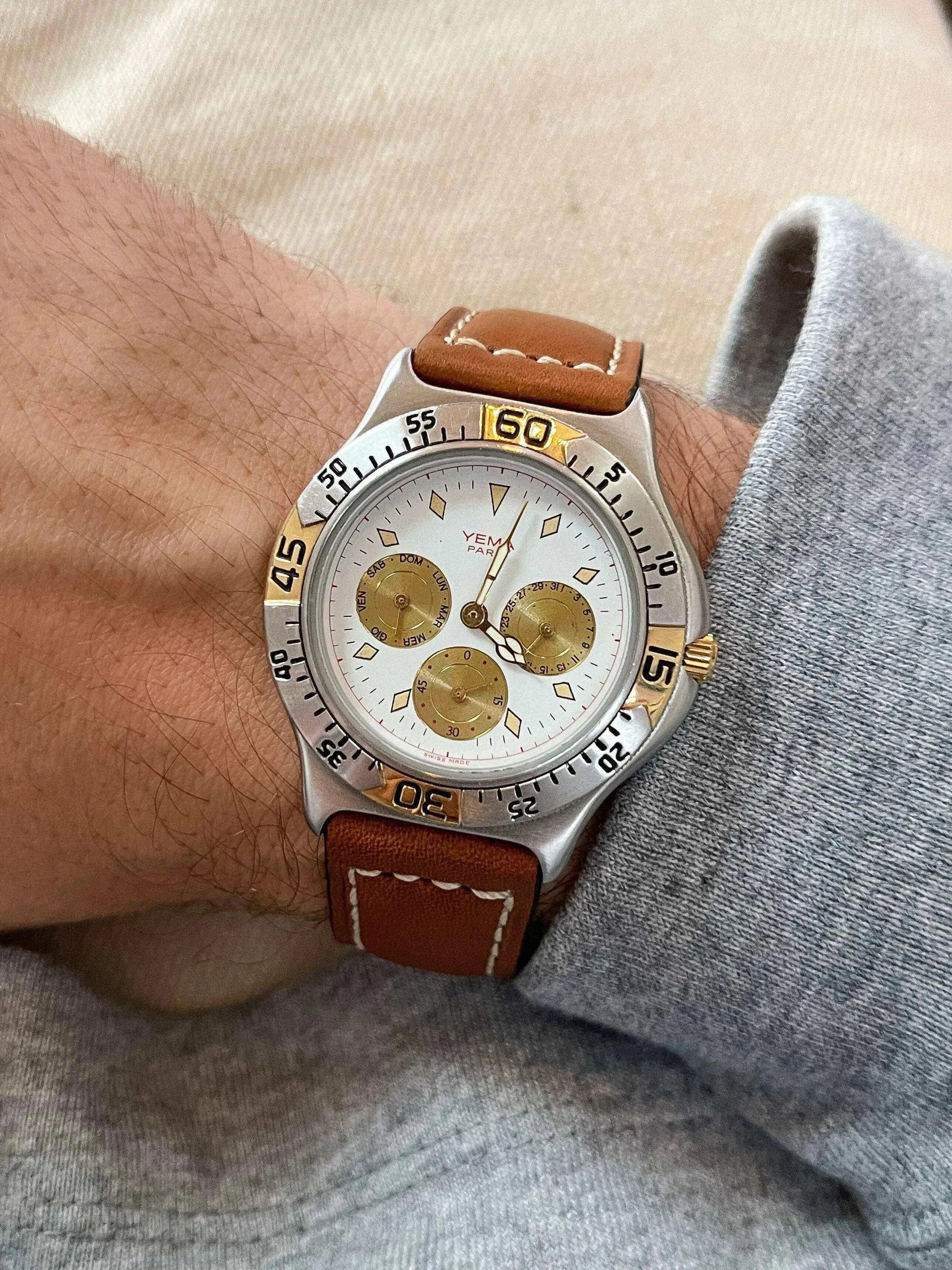 Yema - Triple Calendar - 1990s - Atelier Victor Paris - Vintage Watch Shop Dubai